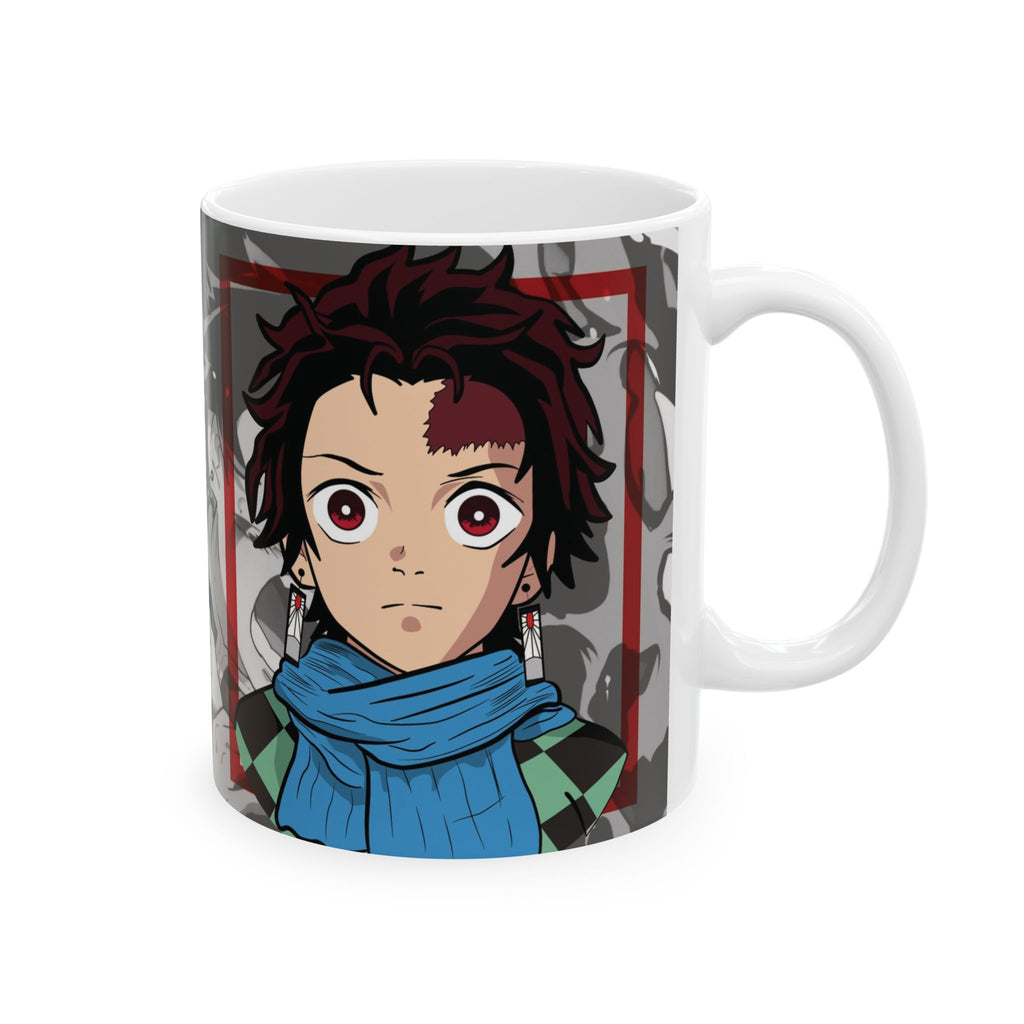 Anime Character Ceramic Mug - Chibi Hero Design (11oz, 15oz)