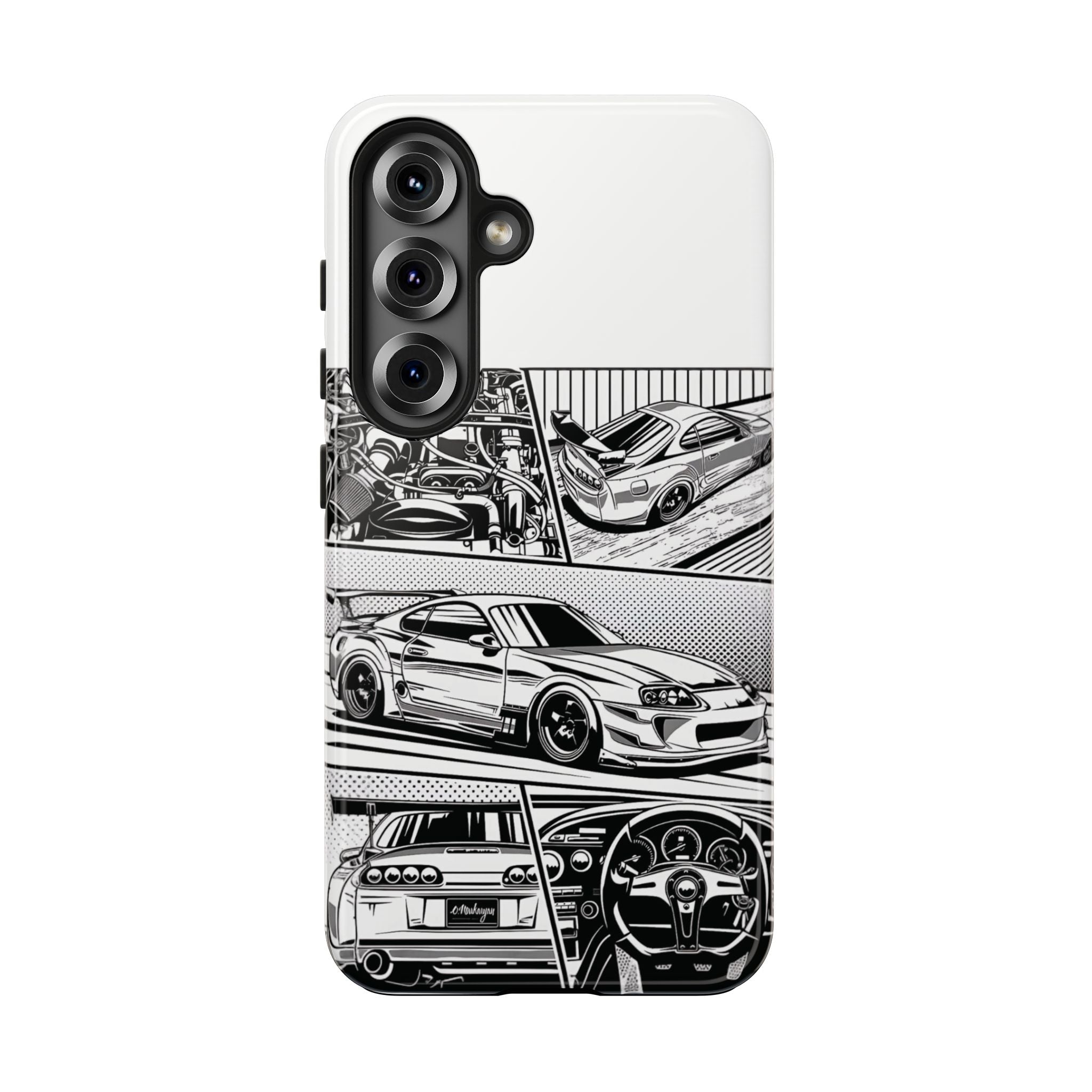 Racing Car Tough Phone Case - Durable Protection for Auto Enthusiasts
