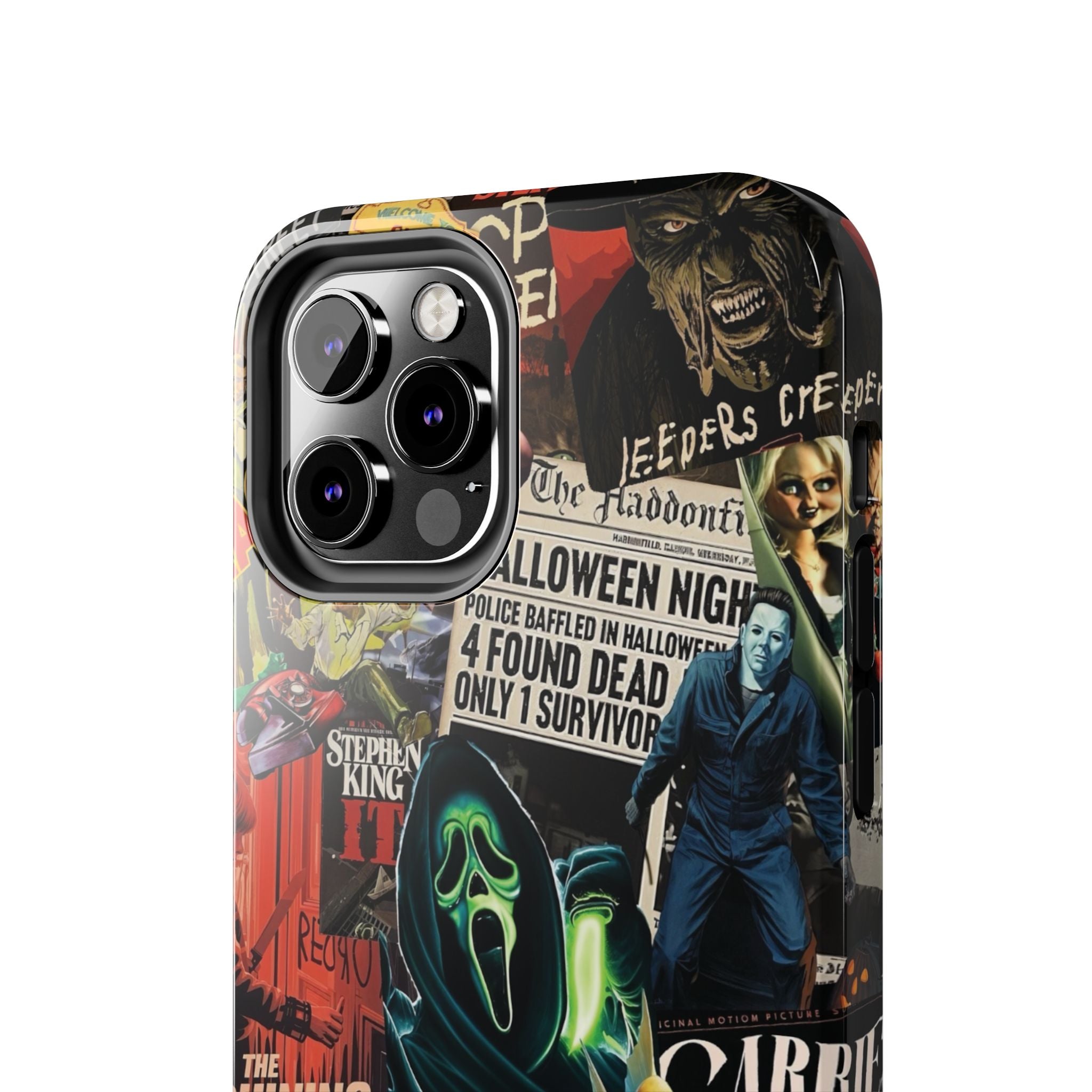 Spooky Horror Movie Phone Case | Tough Phone Cases for Horror Lovers, Halloween Gifts, Unique Accessories, Movie Night Essentials, [...]