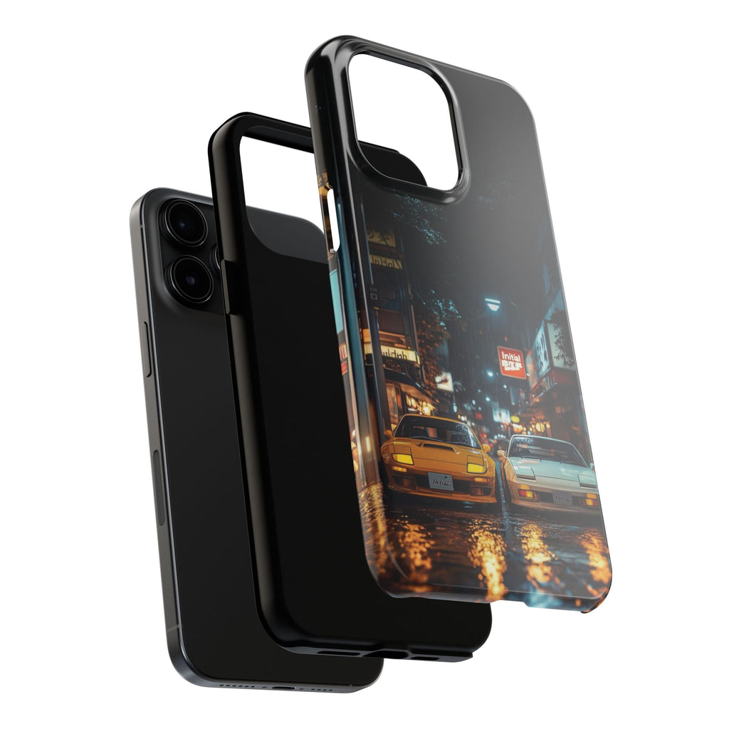 Night Cityscape Phone Cases, Urban Aesthetic Case, Tough Protection Case, Perfect Gift for Car Lovers, Ideal for Birthdays, Holidays