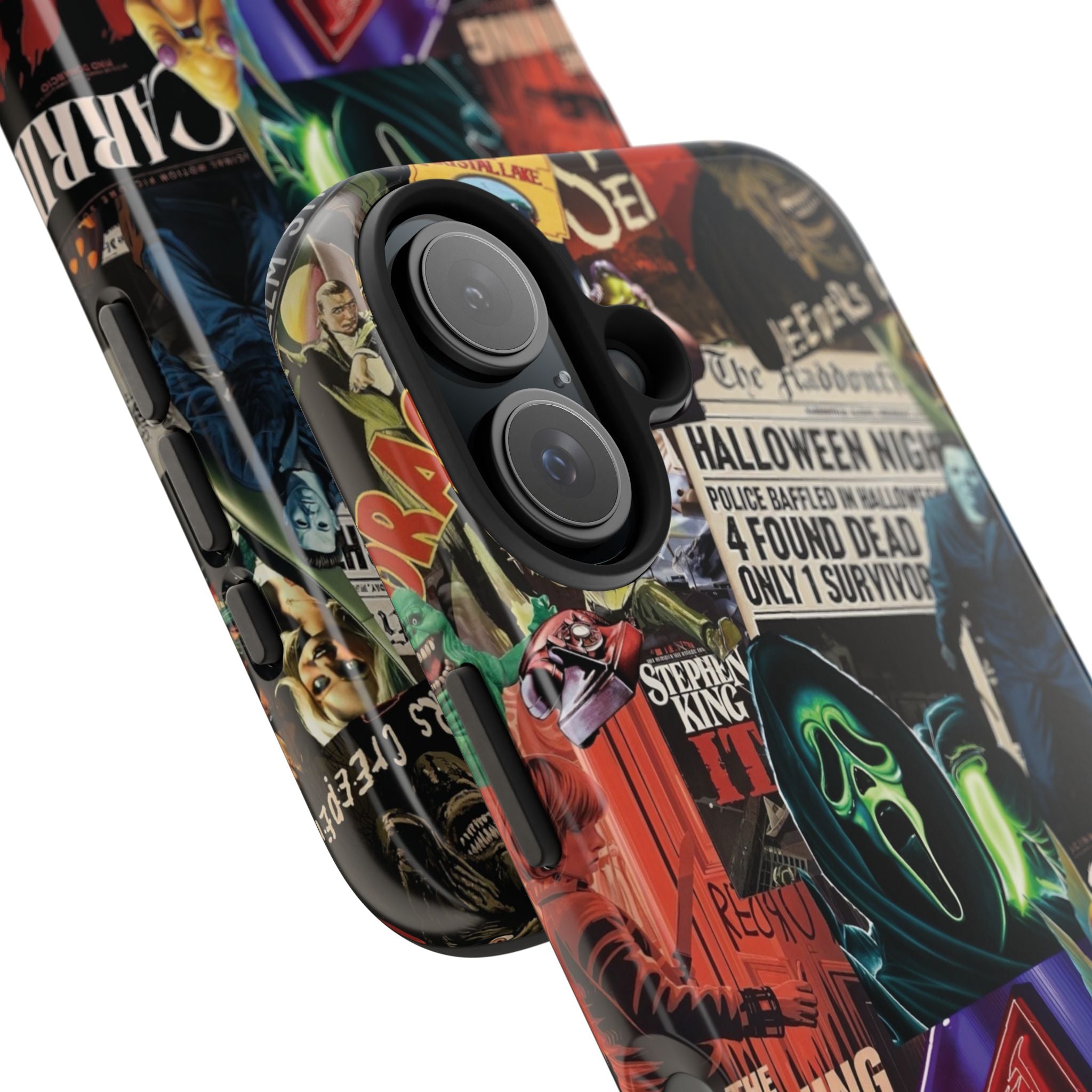 Spooky Horror Movie Phone Case | Tough Phone Cases for Horror Lovers, Halloween Gifts, Unique Accessories, Movie Night Essentials, [...]