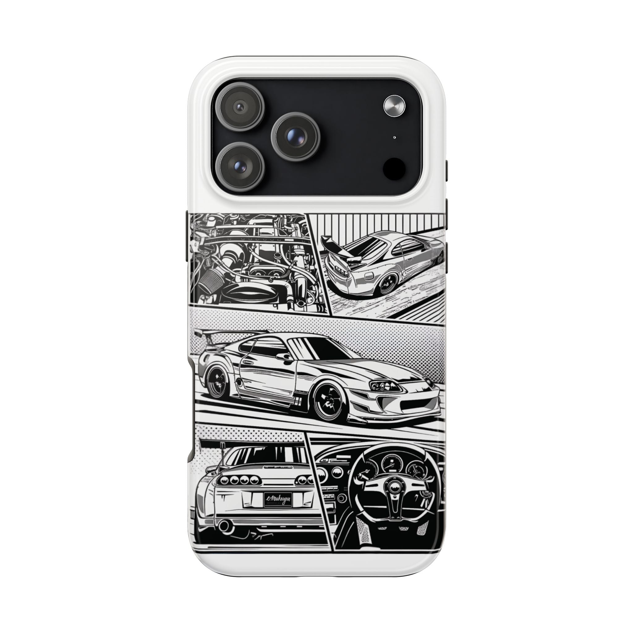 Racing Car Tough Phone Case - Durable Protection for Auto Enthusiasts
