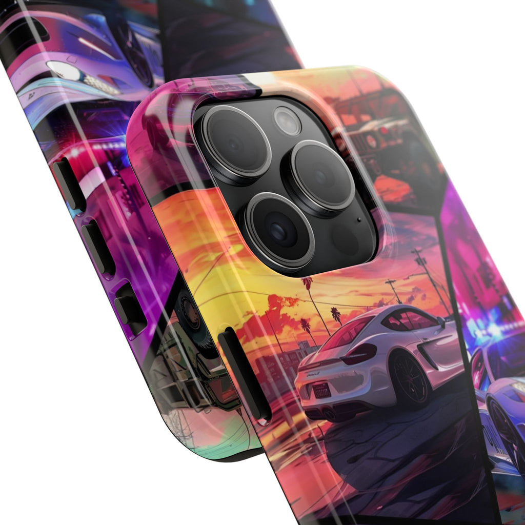Vibrant Automotive Tough Phone Cases for Car Enthusiasts