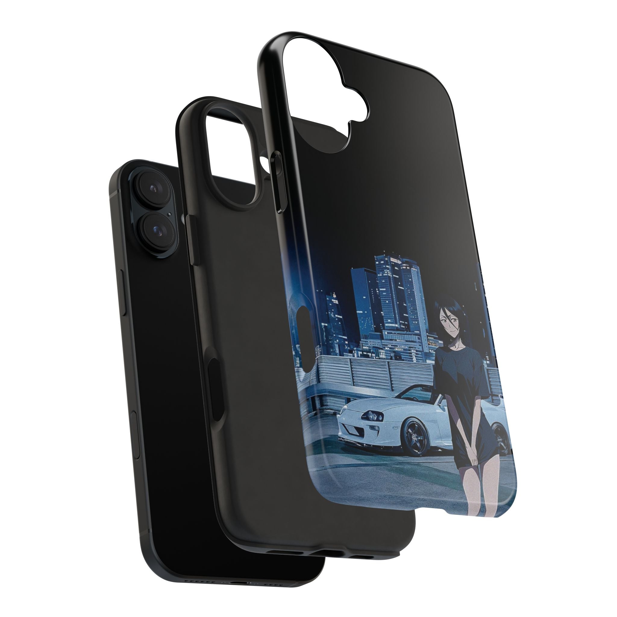 Anime-Inspired Tough Phone Case for Car Enthusiasts