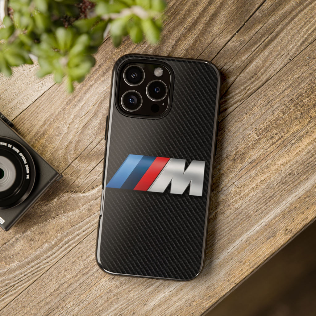 Carbon Fiber BMW M Logo Tough Phone Case