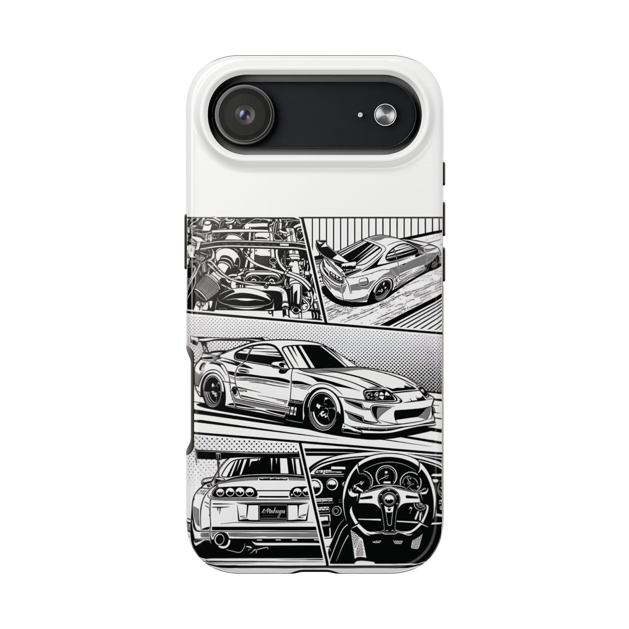 Racing Car Tough Phone Case - Durable Protection for Auto Enthusiasts