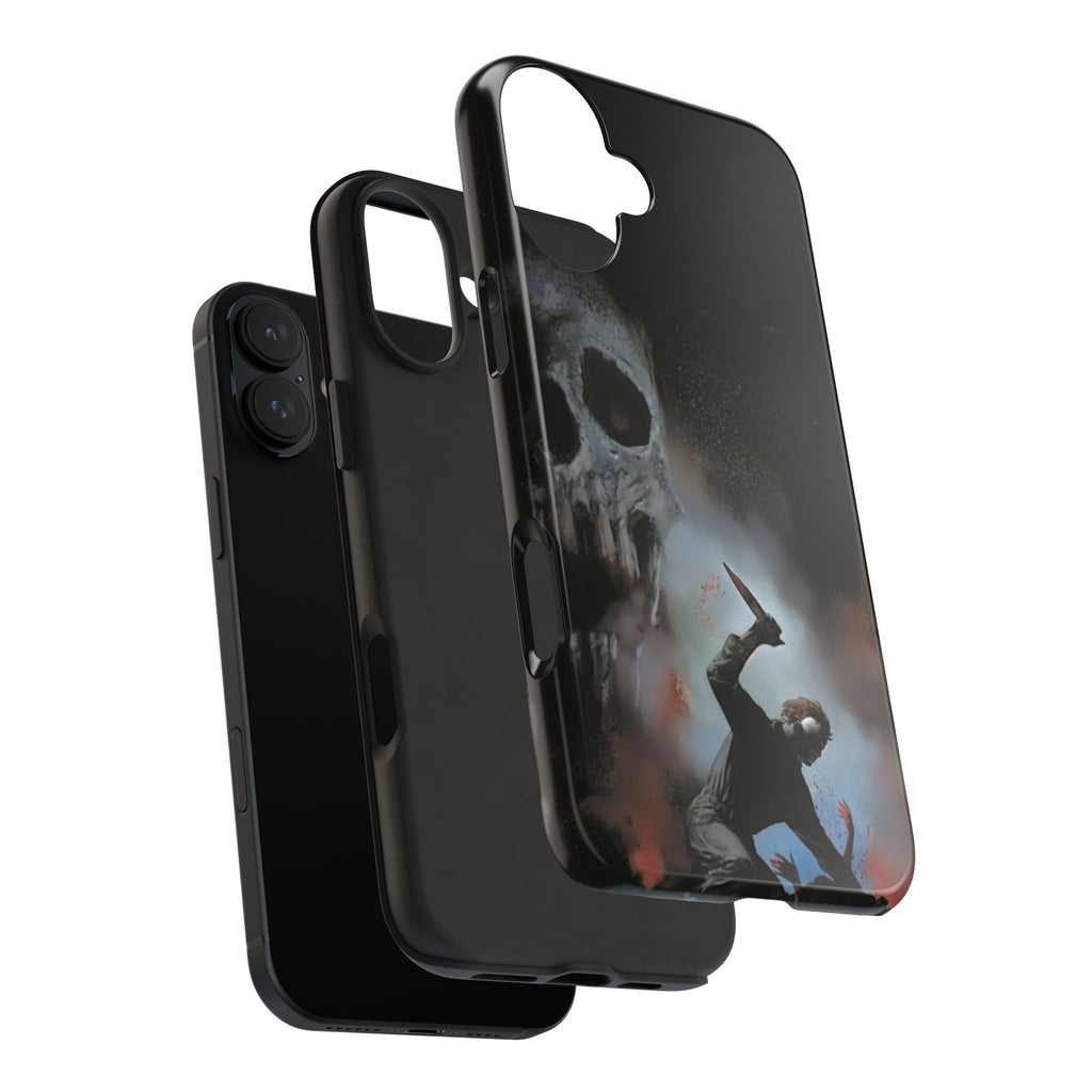 Gritty Horror Phone Cases for Fans, Tough Phone Cover, Unique Gift, Scary Design, Halloween Accessory, Movie Memorabilia