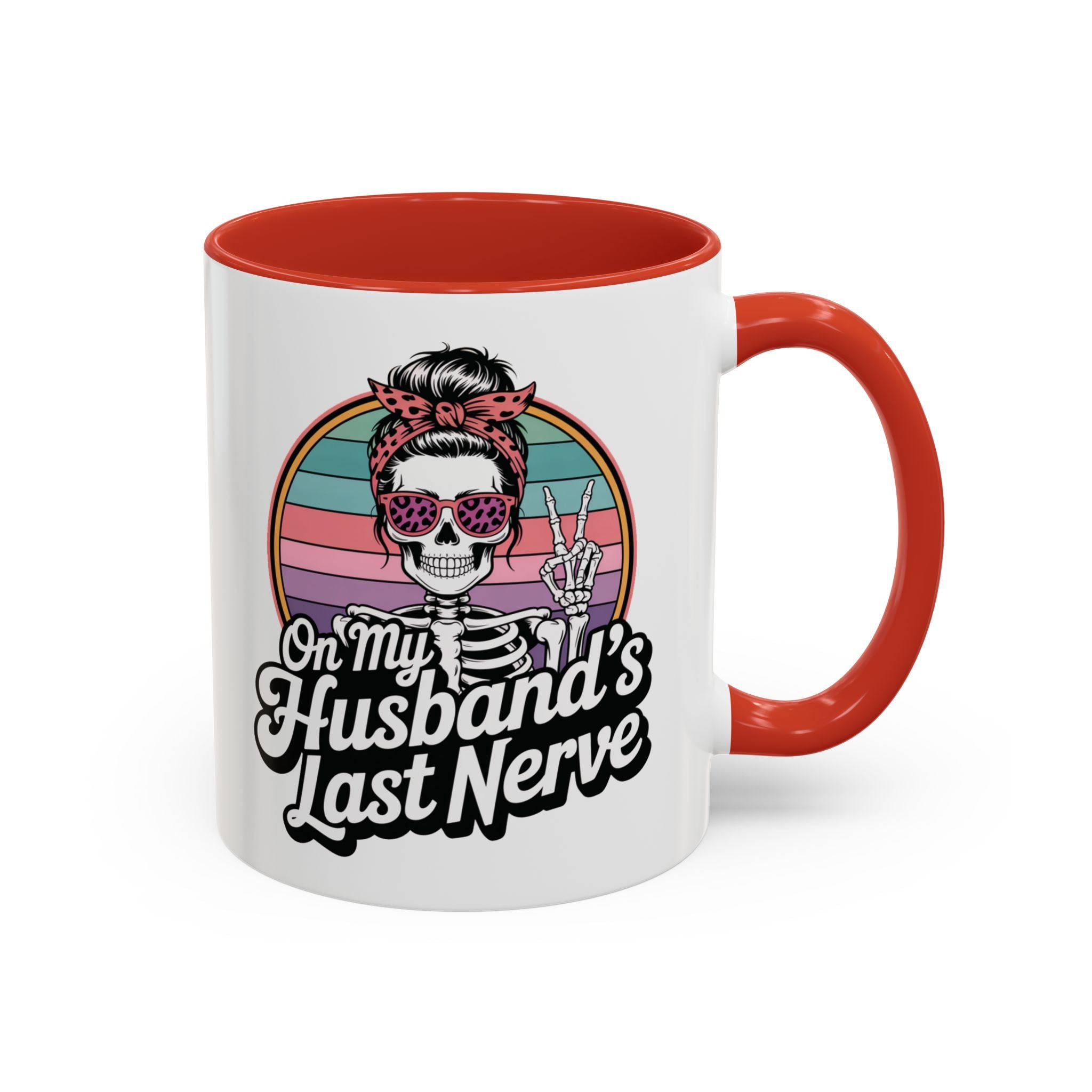 Humorous Accent Coffee Mug - Perfect Gift for Spouses, Funny Kitchenware, Unique Mug, Coffee Lover's Gift, Quirky Decor