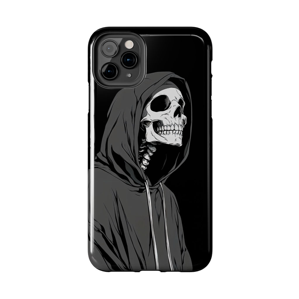 Edgy Skull Phone Cases, Protective Phone Cover, Goth Aesthetic, Halloween Decor, Unique Gift
