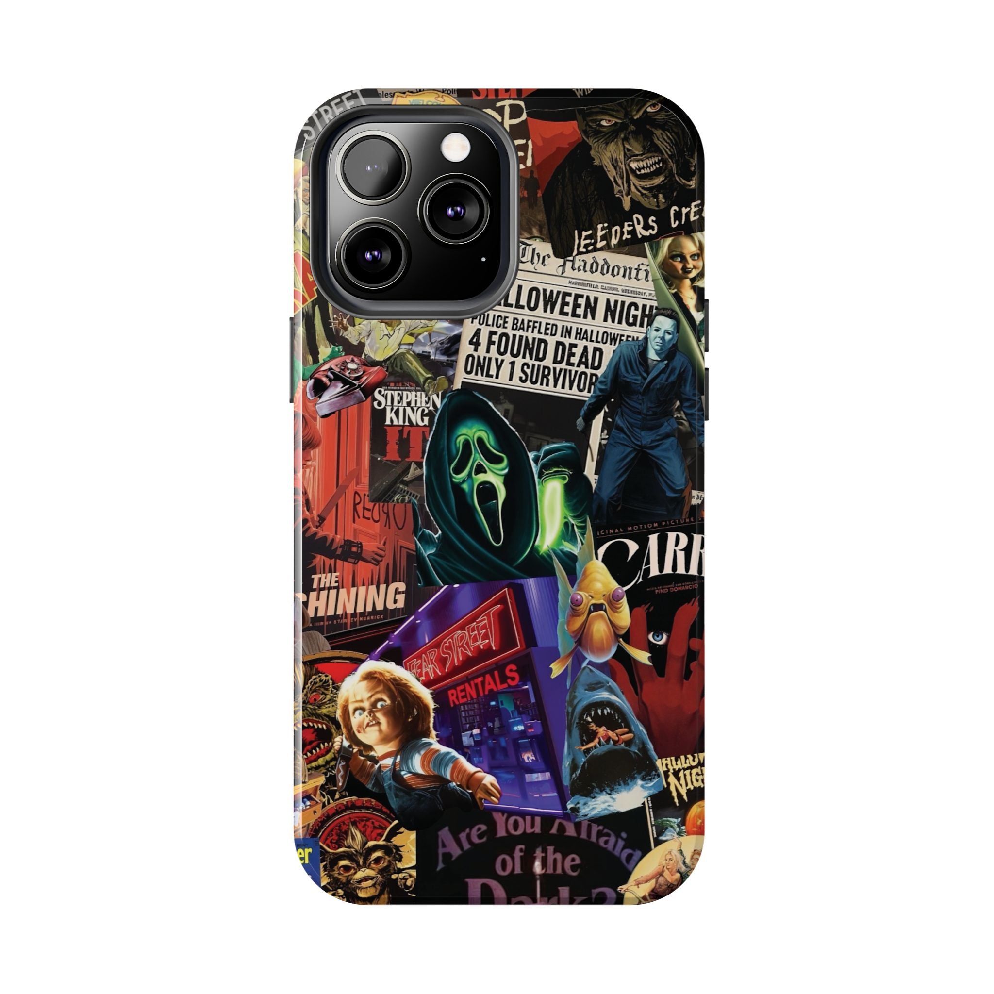 Spooky Horror Movie Phone Case | Tough Phone Cases for Horror Lovers, Halloween Gifts, Unique Accessories, Movie Night Essentials, [...]
