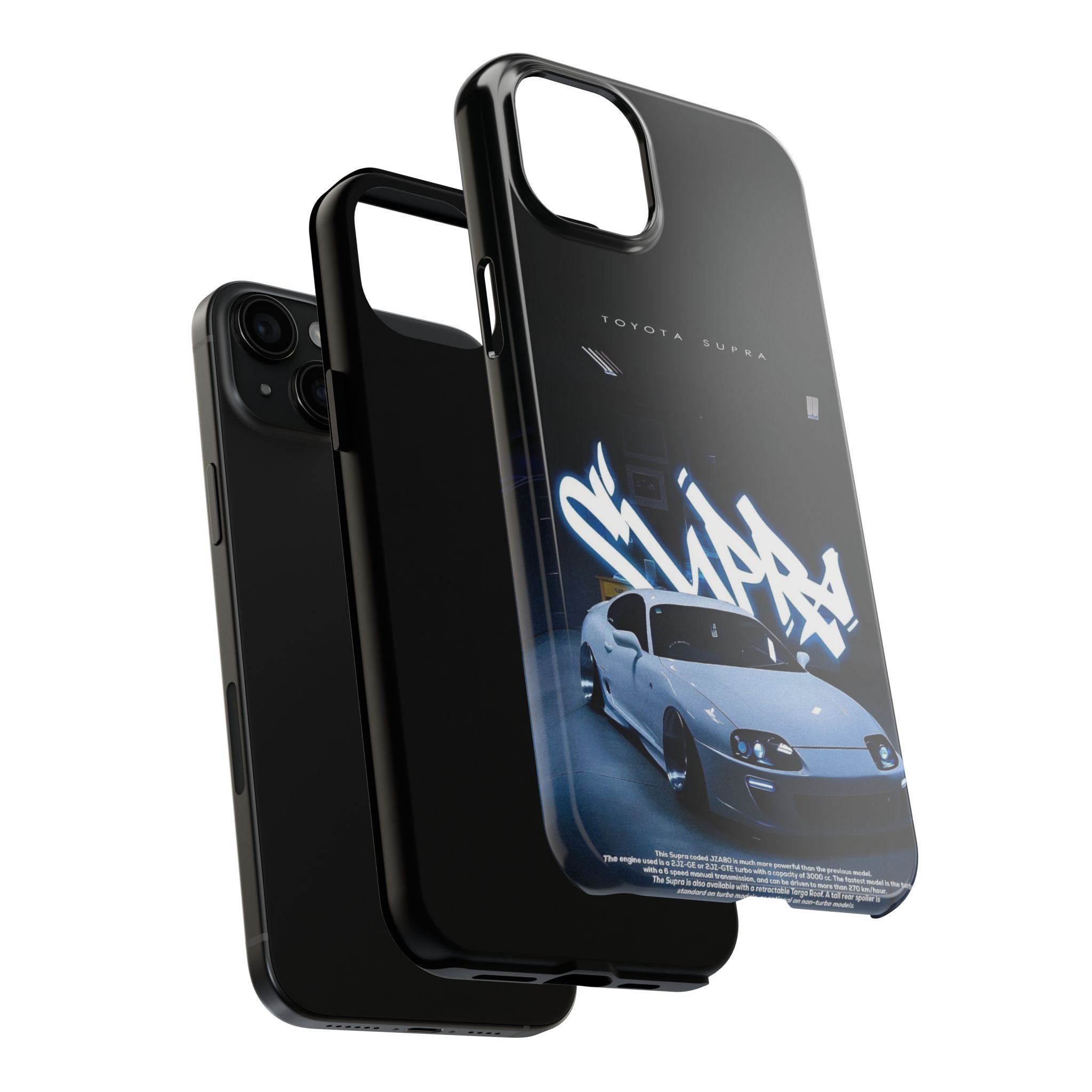 Toyota Supra Graffiti Phone Case - Tough & Stylish Protection for Car Enthusiasts