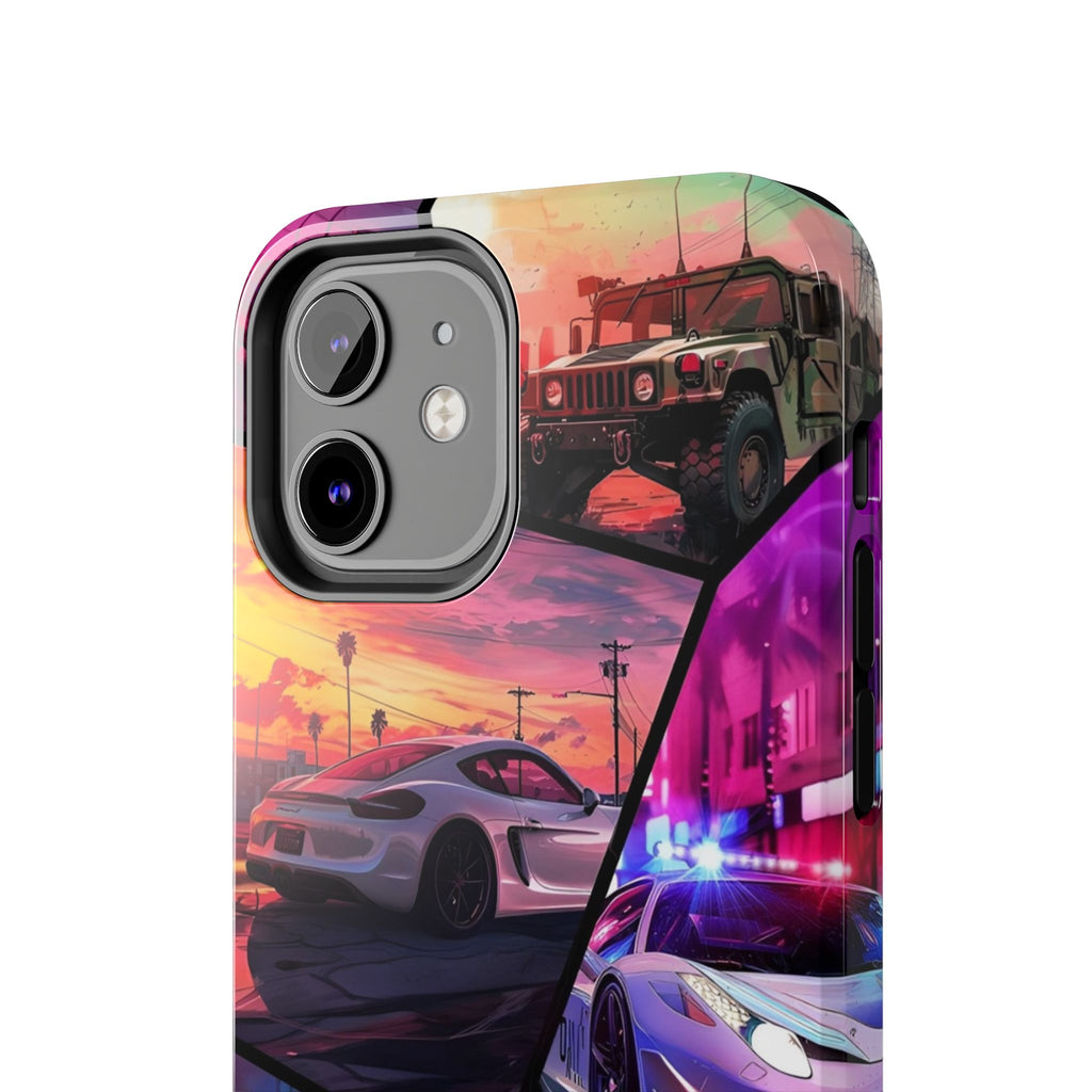 Vibrant Automotive Tough Phone Cases for Car Enthusiasts