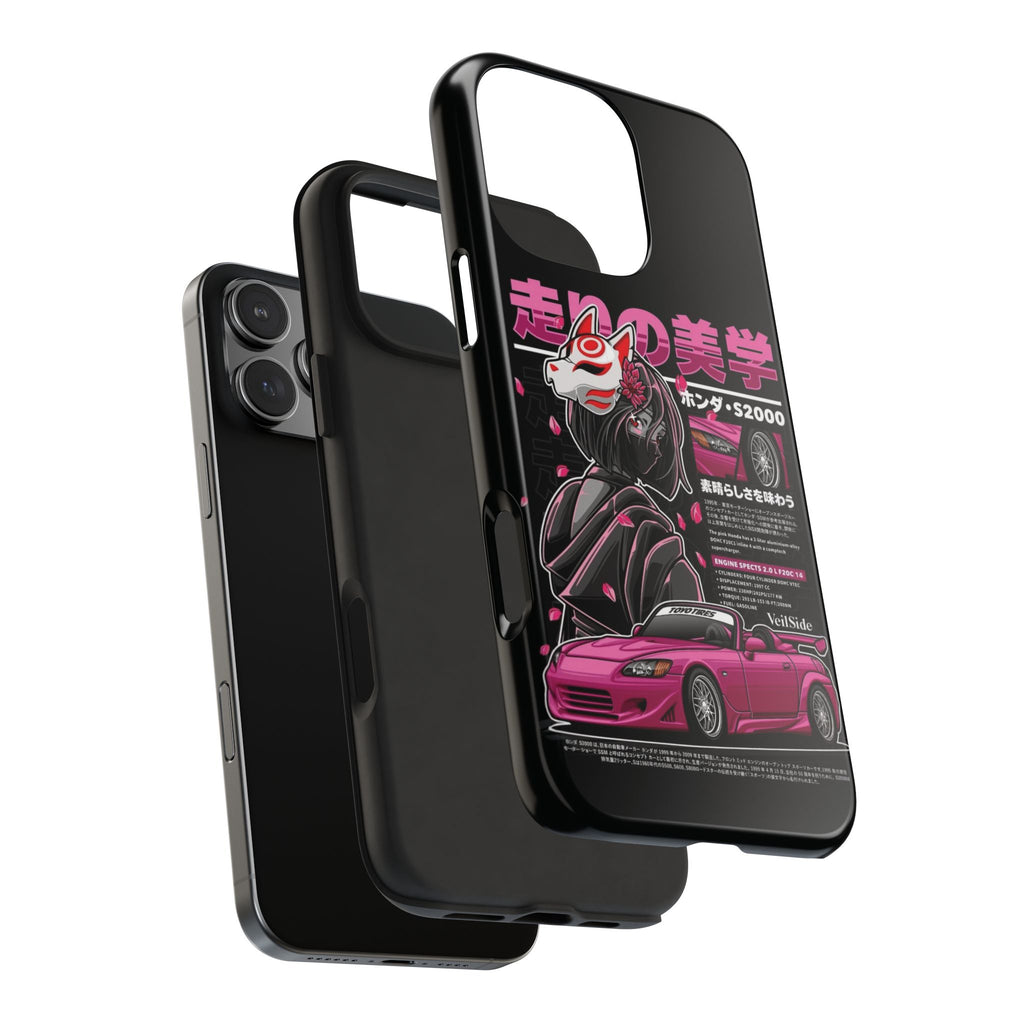 Auto Enthusiast Tough Phone Case with Japanese Aesthetic
