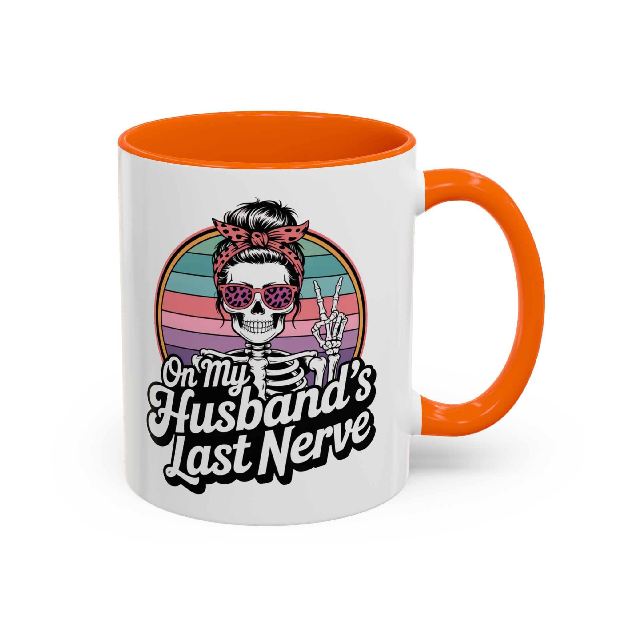 Humorous Accent Coffee Mug - Perfect Gift for Spouses, Funny Kitchenware, Unique Mug, Coffee Lover's Gift, Quirky Decor