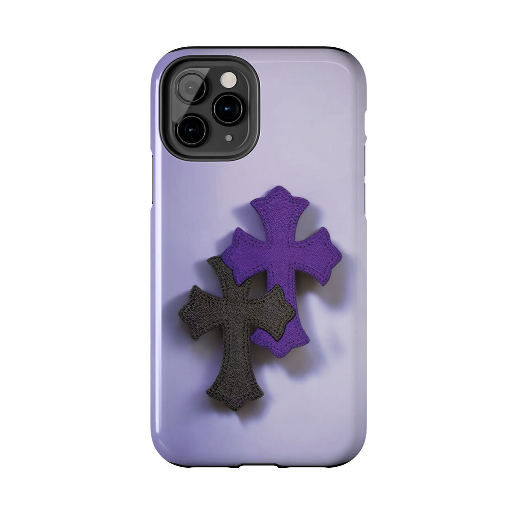 Cross Design Tough Phone Cases, Durable Phone Covers, Christian Gifts, Protective Cases for Men, Unique Tech Accessories