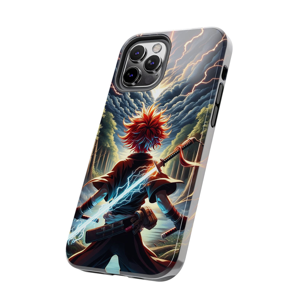 Epic Adventure Tough Phone Cases, Anime, Lightning Design, Durable Cover, Gift for Gamers, Festival Essential