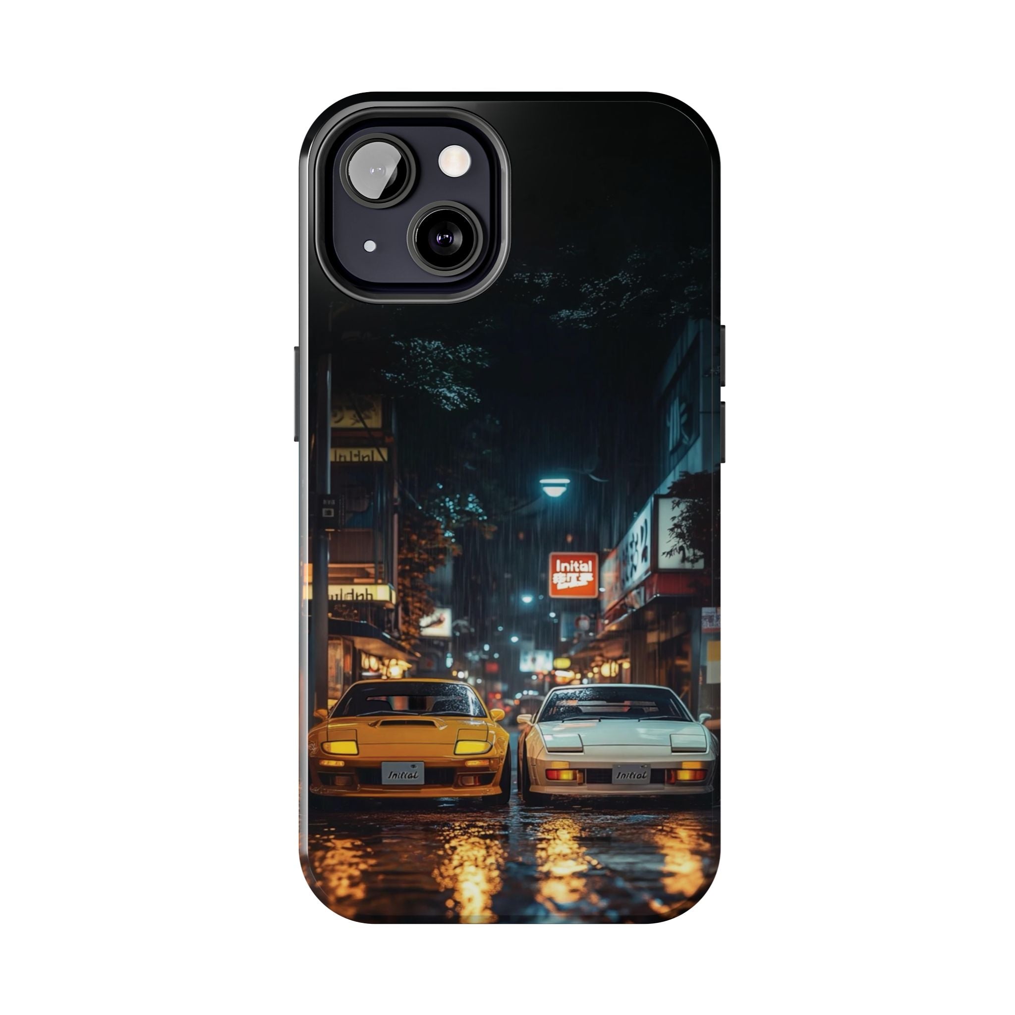 Night Cityscape Phone Cases, Urban Aesthetic Case, Tough Protection Case, Perfect Gift for Car Lovers, Ideal for Birthdays, Holidays