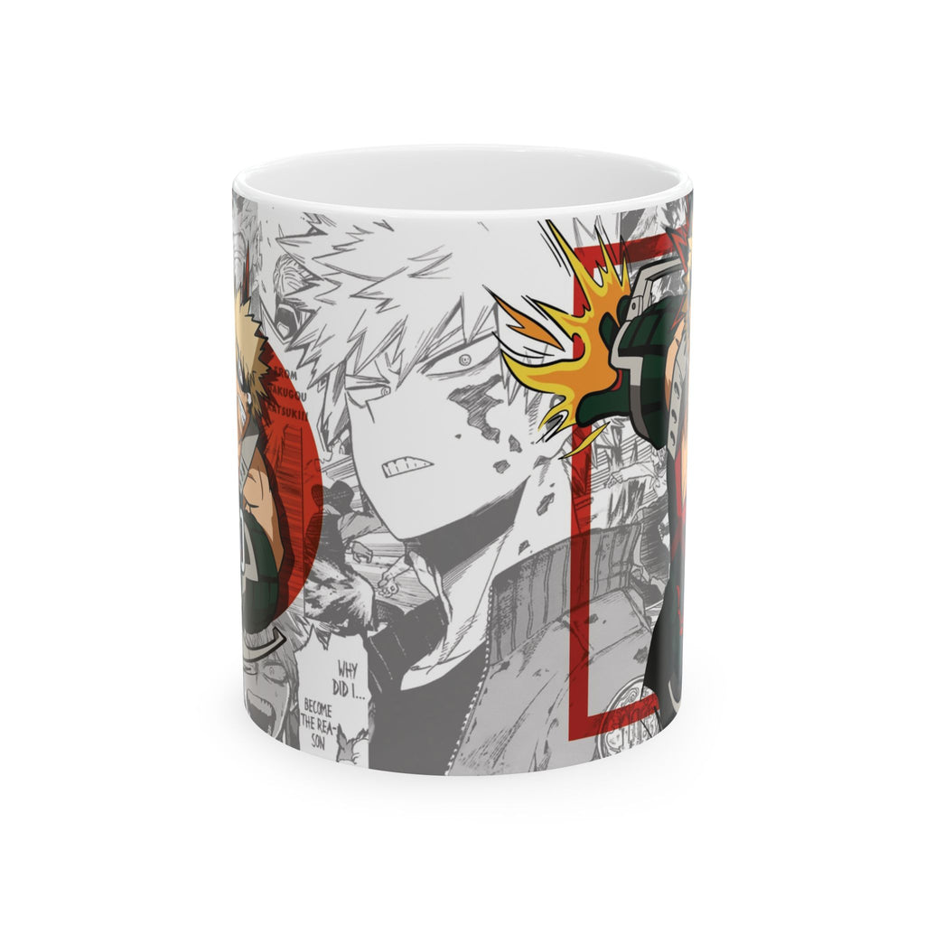 Bakugo Anime Collage Ceramic Mug — 'Kacchan' Action Graphic 11oz/15oz