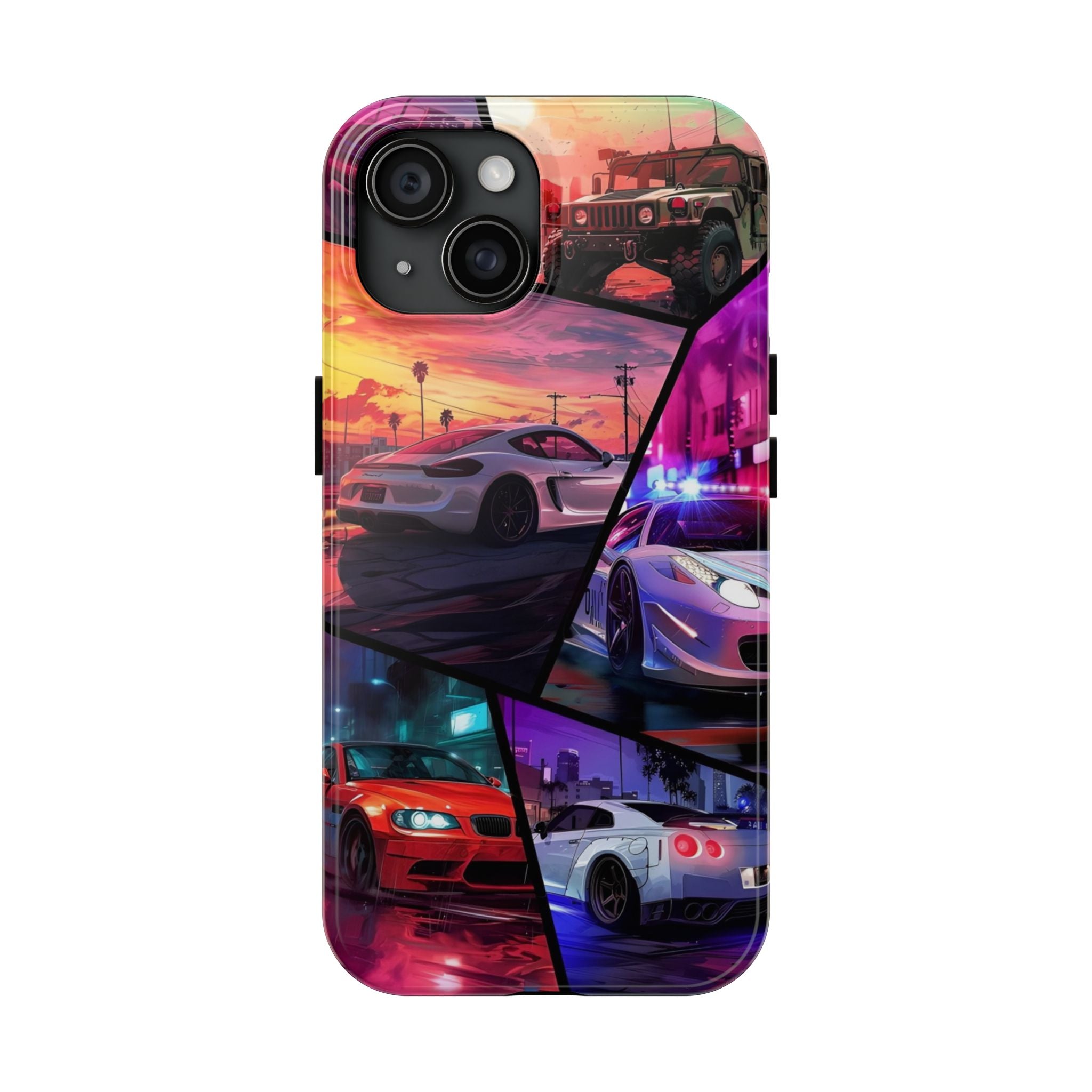 Vibrant Automotive Tough Phone Cases for Car Enthusiasts