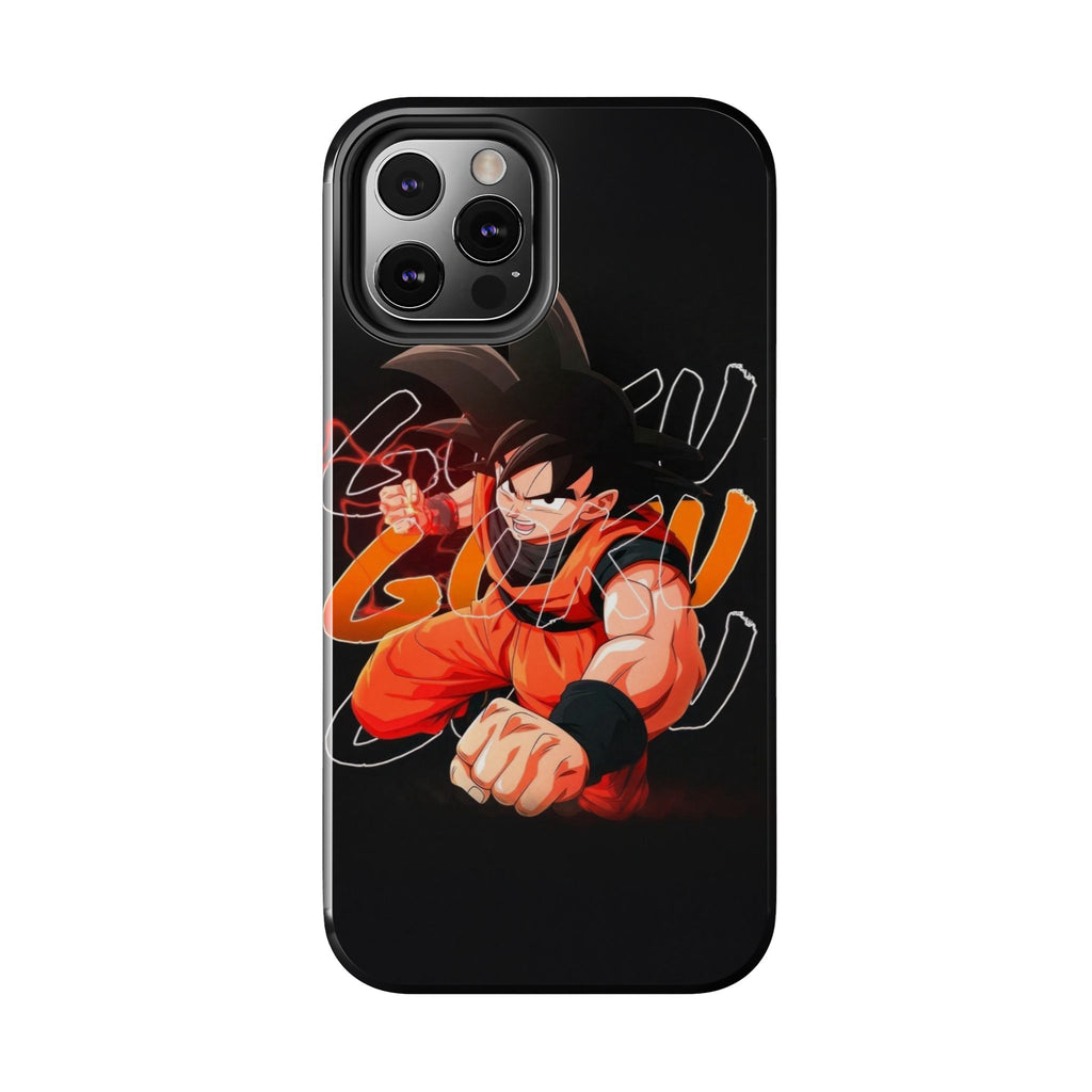 Anime Tough Phone Cases, Goku Strength Case, Durable Phone Cover, Gaming Phone Accessory, Cartoon Phone Case, Gift for Fans