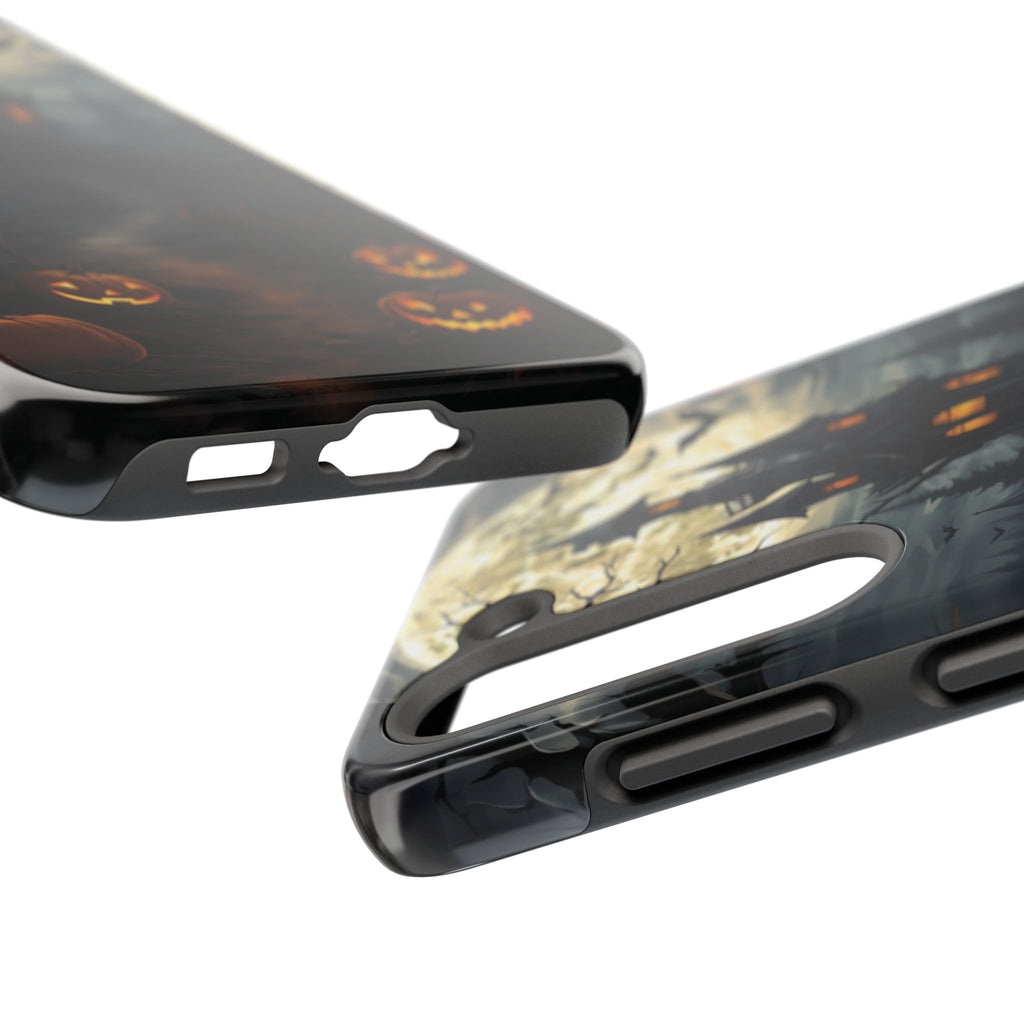 Halloween Haunted House Phone Cases, Tough Cases for Spooky Vibes, Gifts for Halloween Lovers, Ghostly Decor, Fall Accessories
