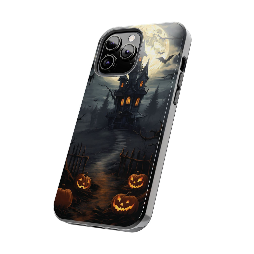Halloween Haunted House Phone Cases, Tough Cases for Spooky Vibes, Gifts for Halloween Lovers, Ghostly Decor, Fall Accessories