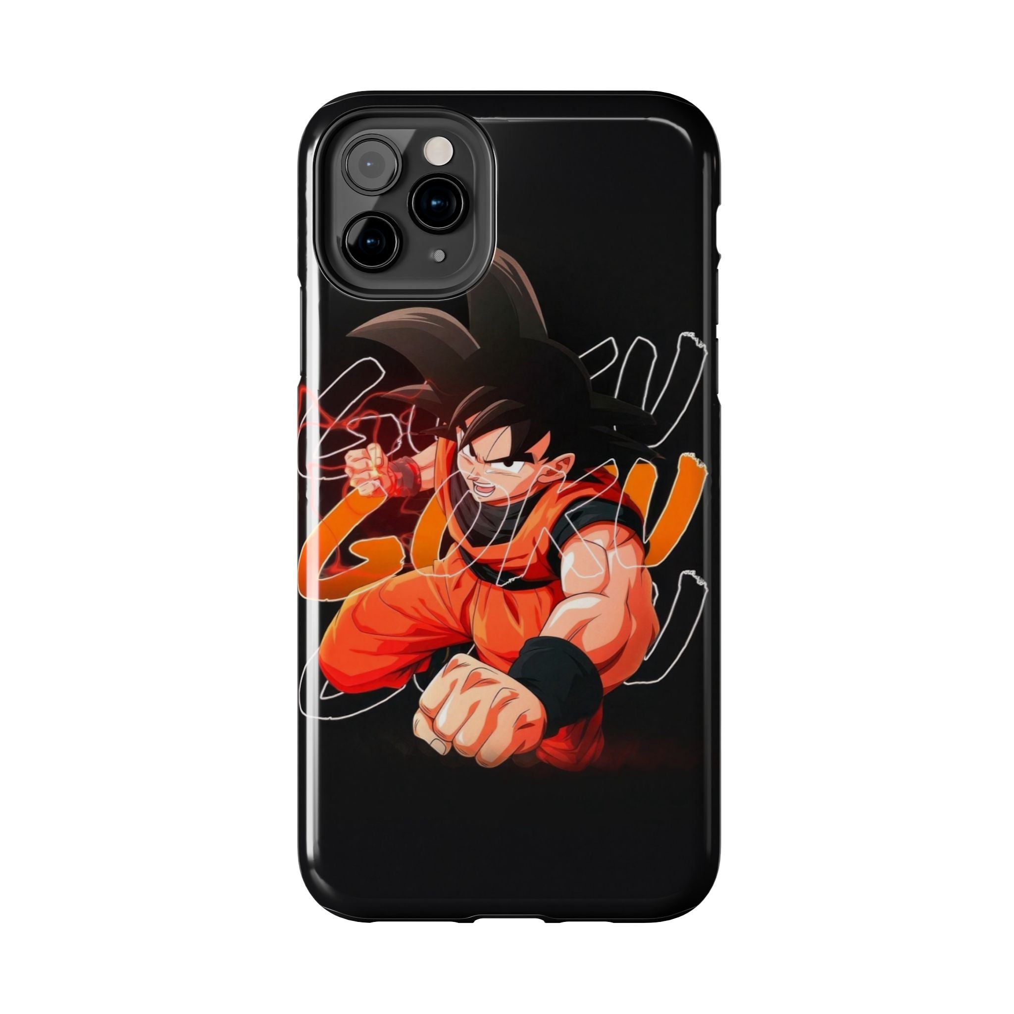 Anime Tough Phone Cases, Goku Strength Case, Durable Phone Cover, Gaming Phone Accessory, Cartoon Phone Case, Gift for Fans