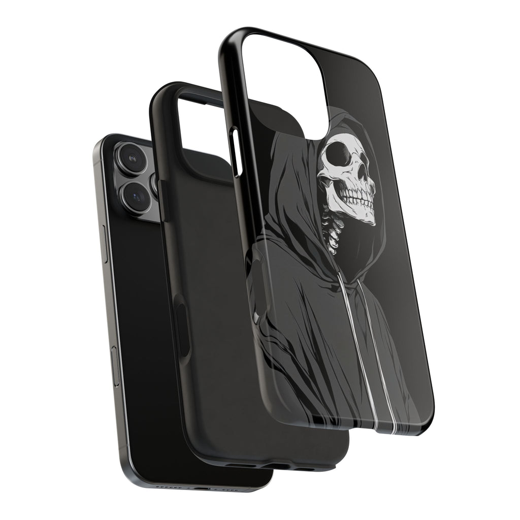 Edgy Skull Phone Cases, Protective Phone Cover, Goth Aesthetic, Halloween Decor, Unique Gift
