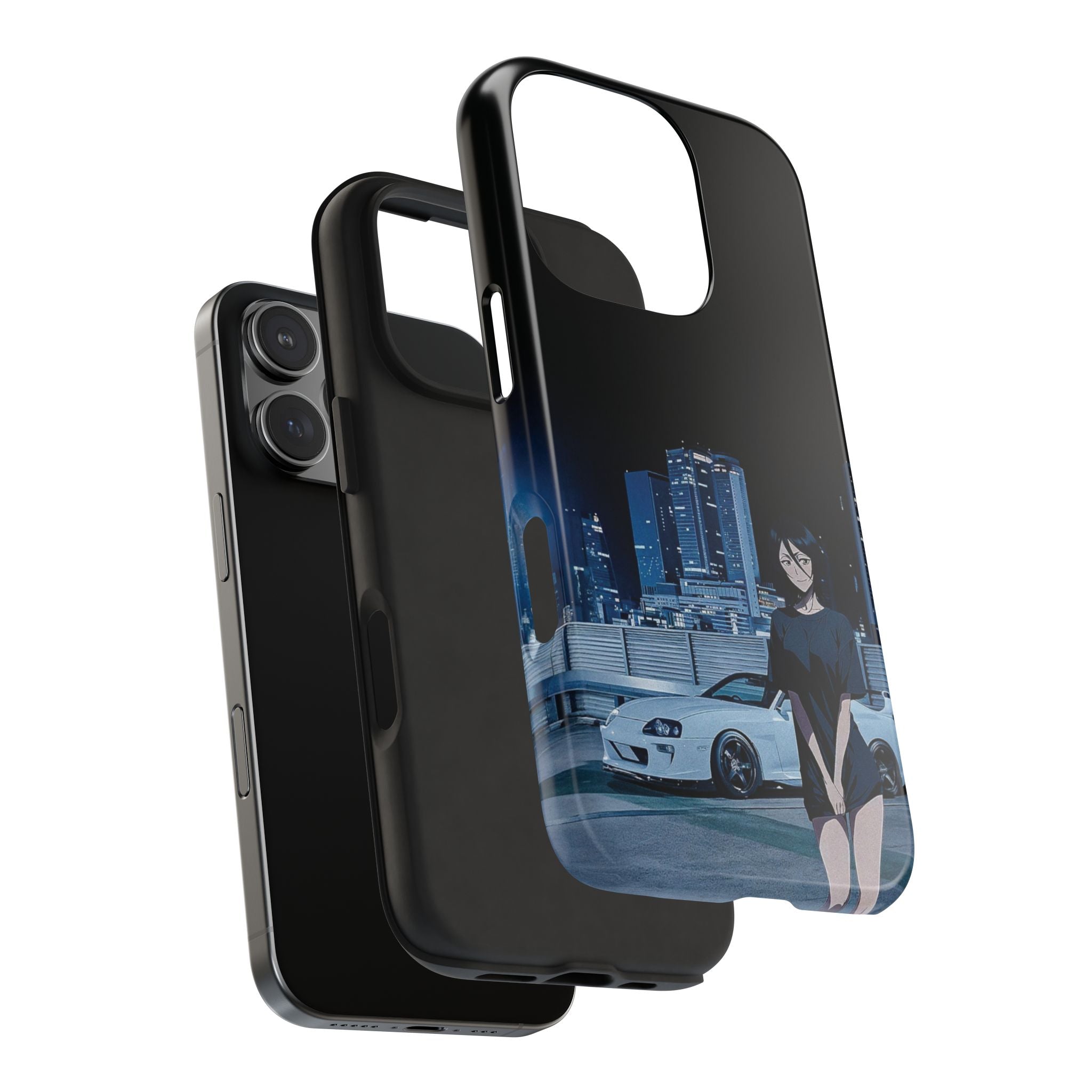 Anime-Inspired Tough Phone Case for Car Enthusiasts