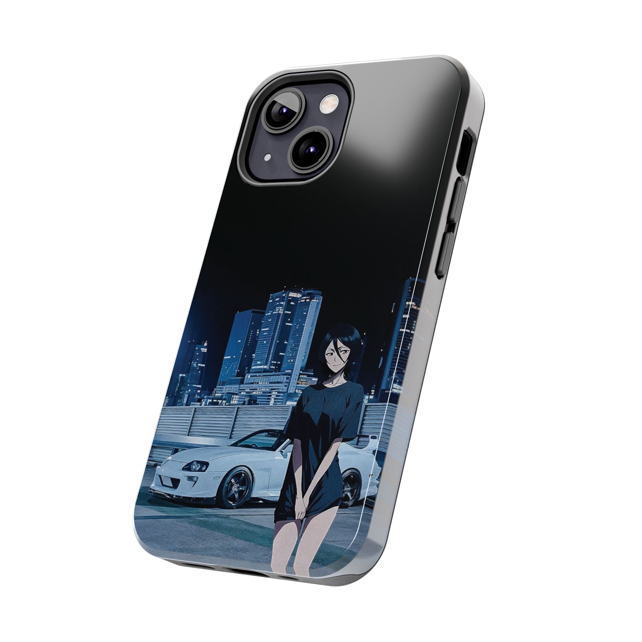 Anime-Inspired Tough Phone Case for Car Enthusiasts