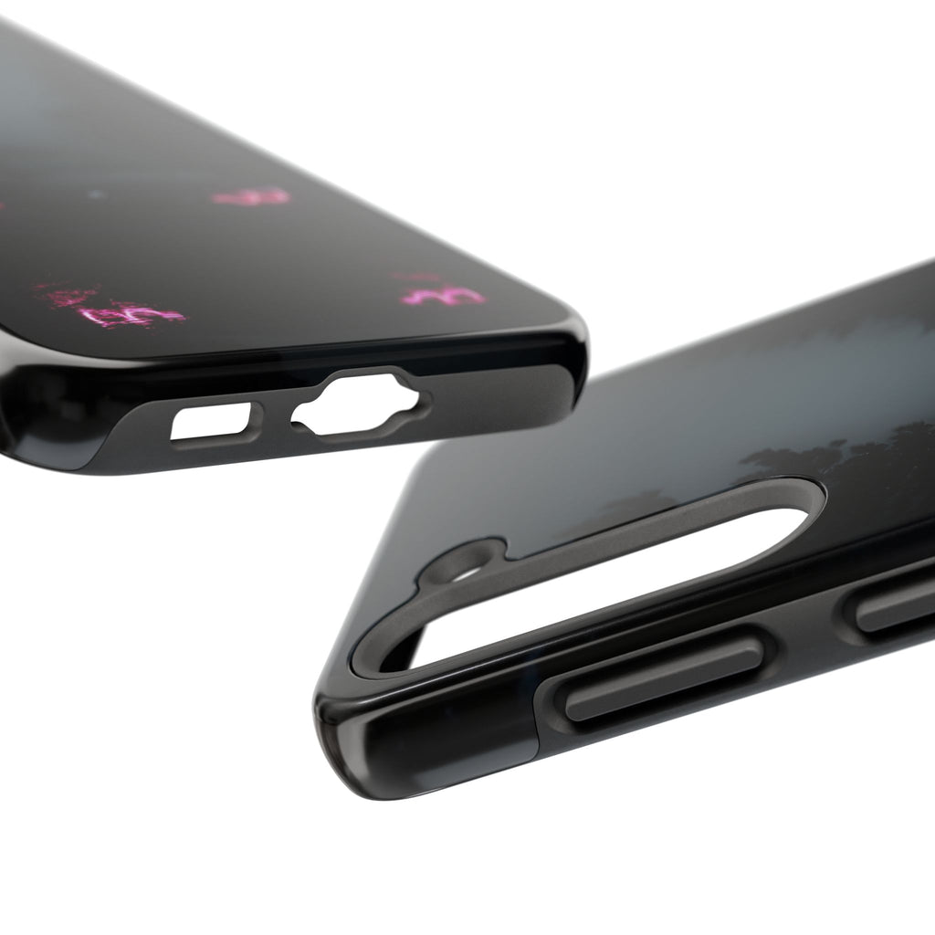 Tough Phone Case with Neon Car Design, Durable Smartphone Cover, Gift for Car Enthusiasts, Unique Accessory for Him, Perfect for Birthdays