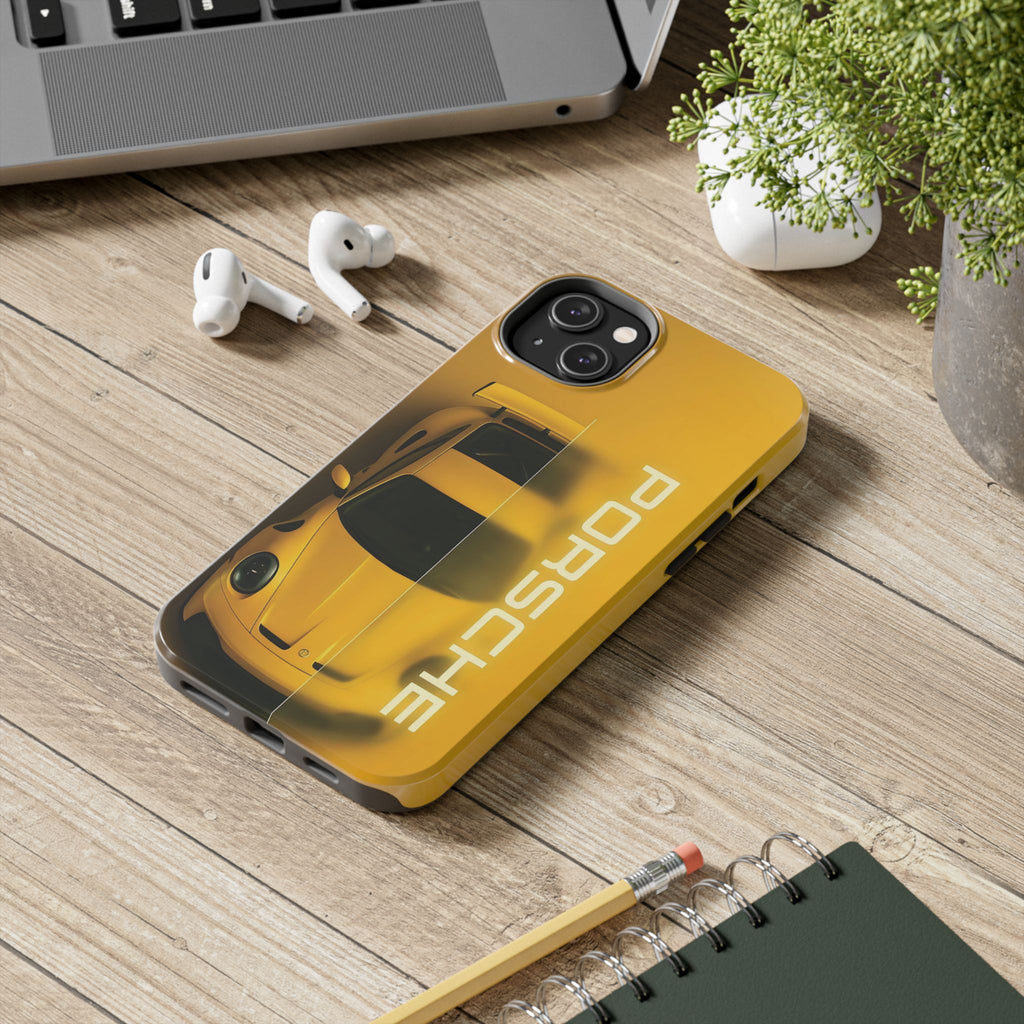 Stylish Car Lover's Phone Case, Durable Tough Phone Case, Gift for Car Enthusiasts, Porsche Design Case, Unique Auto Accessory