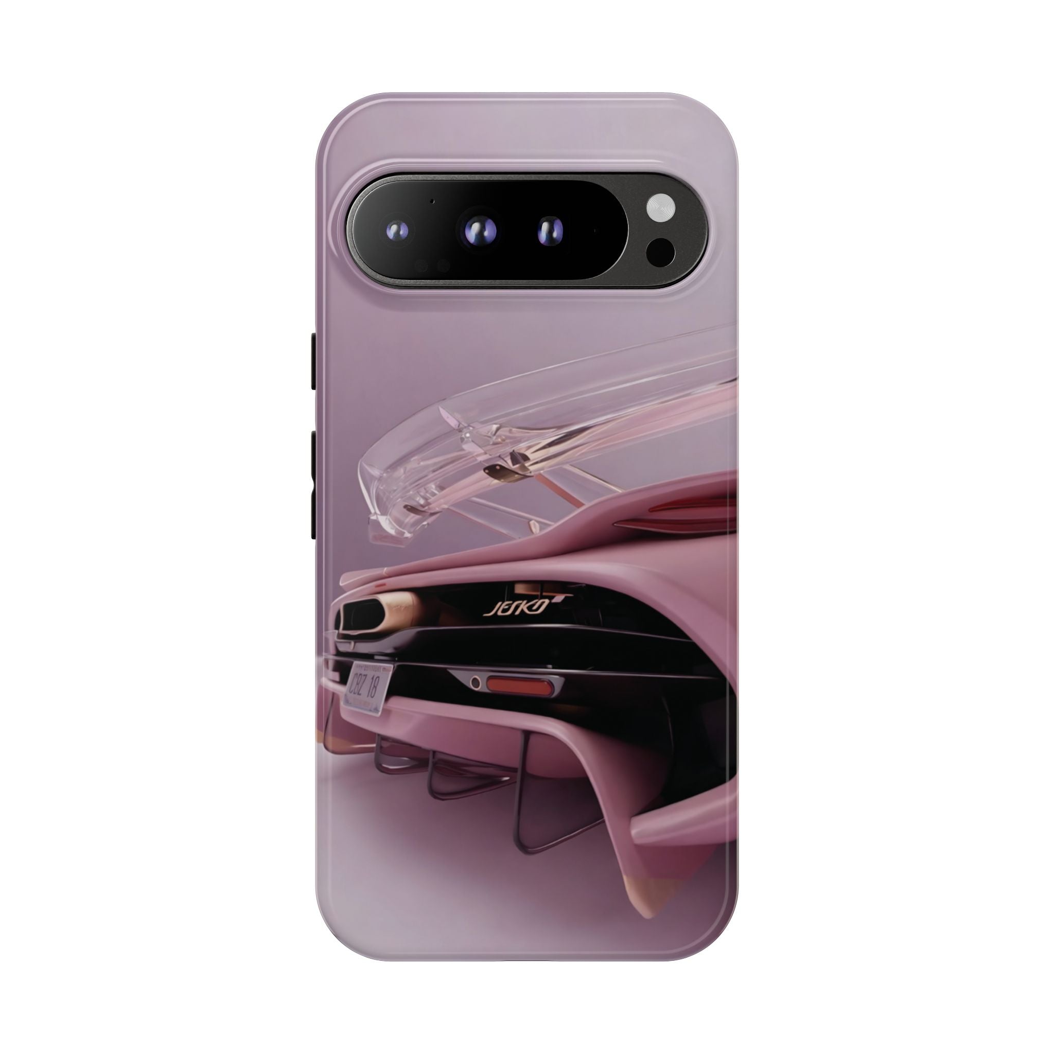 Pink Hyper Car Phone Case — Retro Automotive iPhone Cover