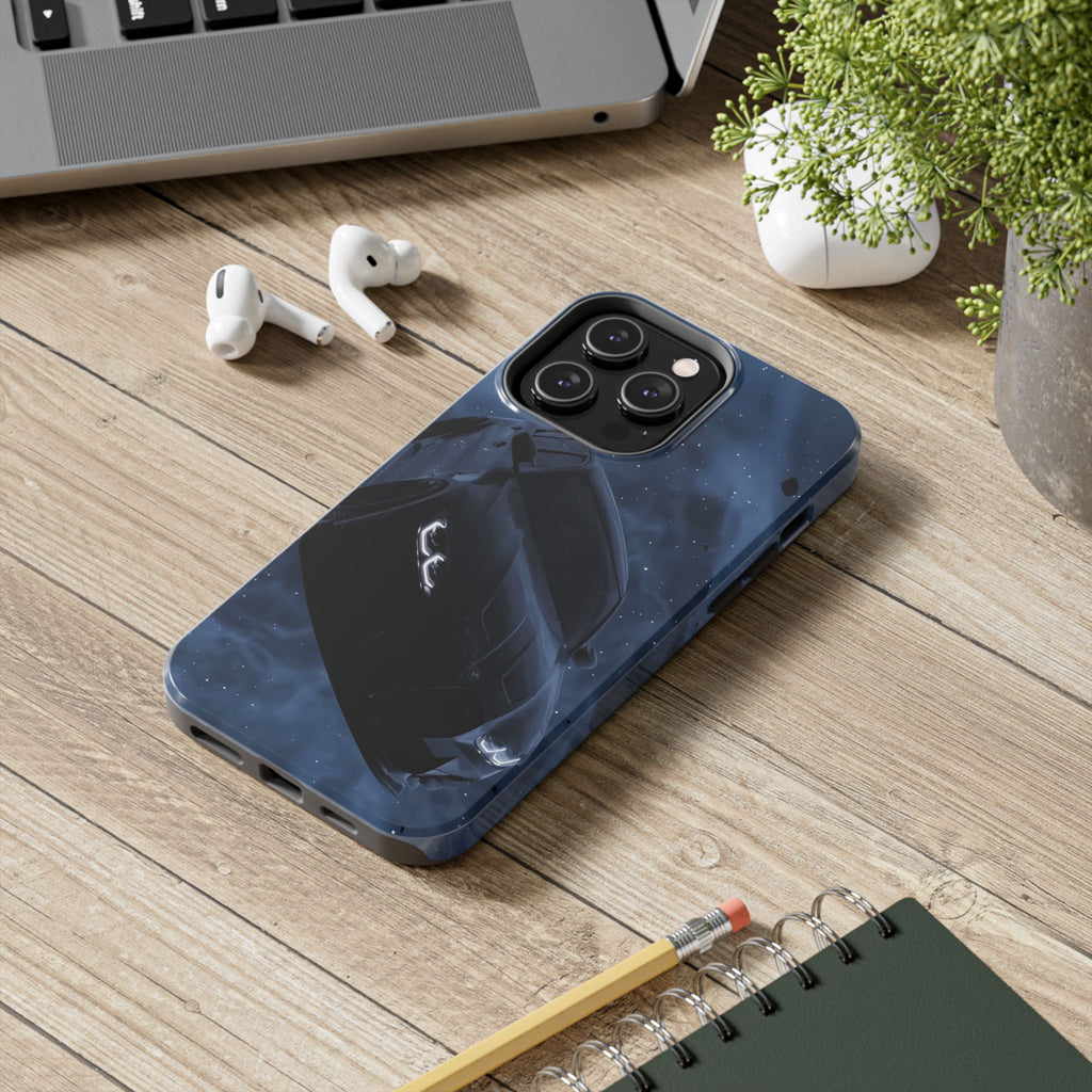 Car Enthusiast Phone Case | Tough Phone Cases, Car Lover Gift, Durable Cover, Automotive Accessories, Black Car Design