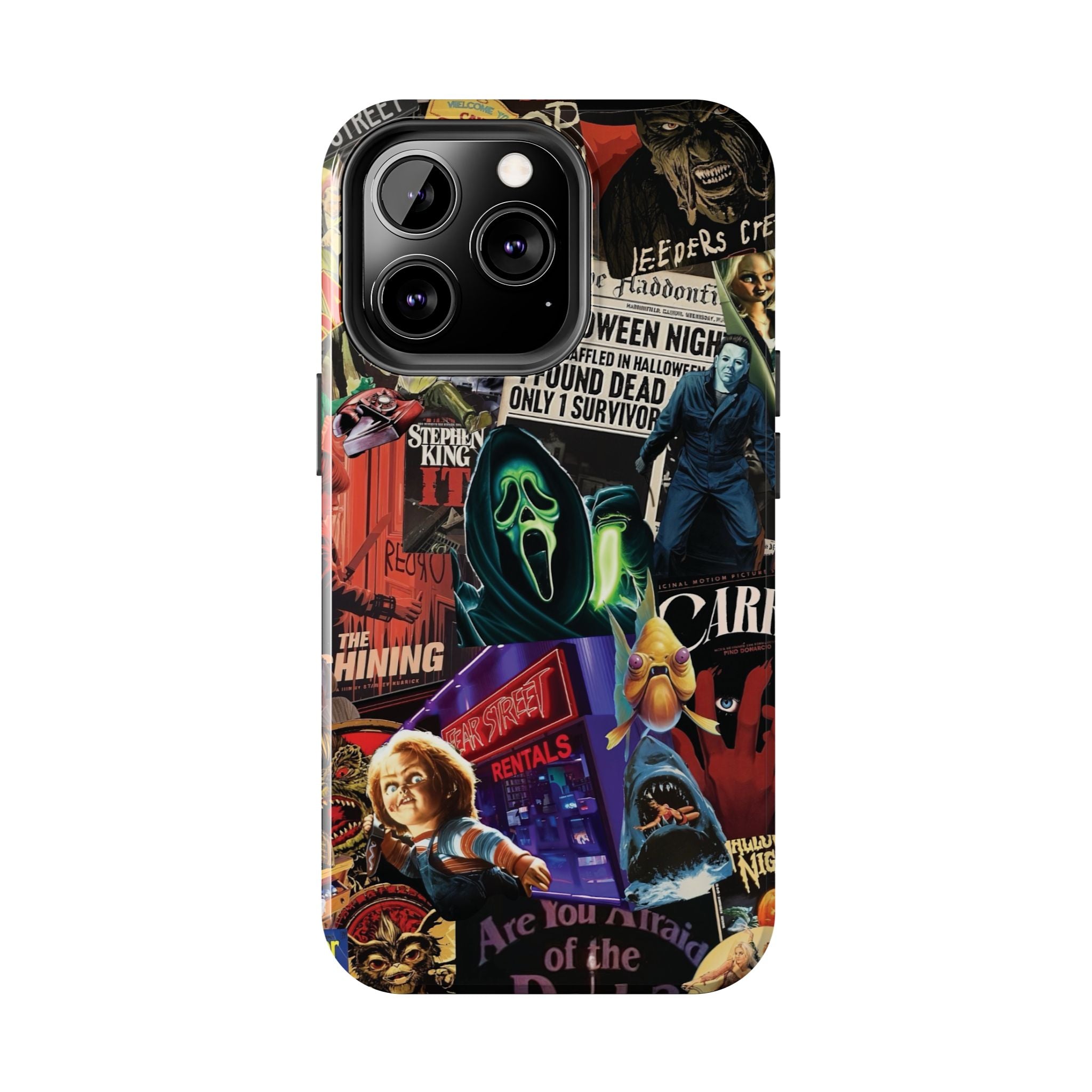 Spooky Horror Movie Phone Case | Tough Phone Cases for Horror Lovers, Halloween Gifts, Unique Accessories, Movie Night Essentials, [...]