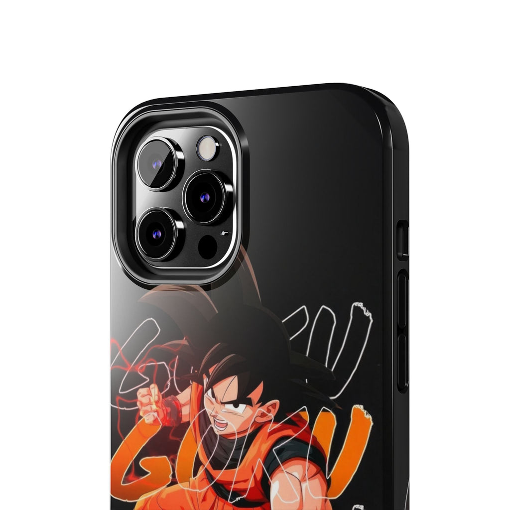 Anime Tough Phone Cases, Goku Strength Case, Durable Phone Cover, Gaming Phone Accessory, Cartoon Phone Case, Gift for Fans