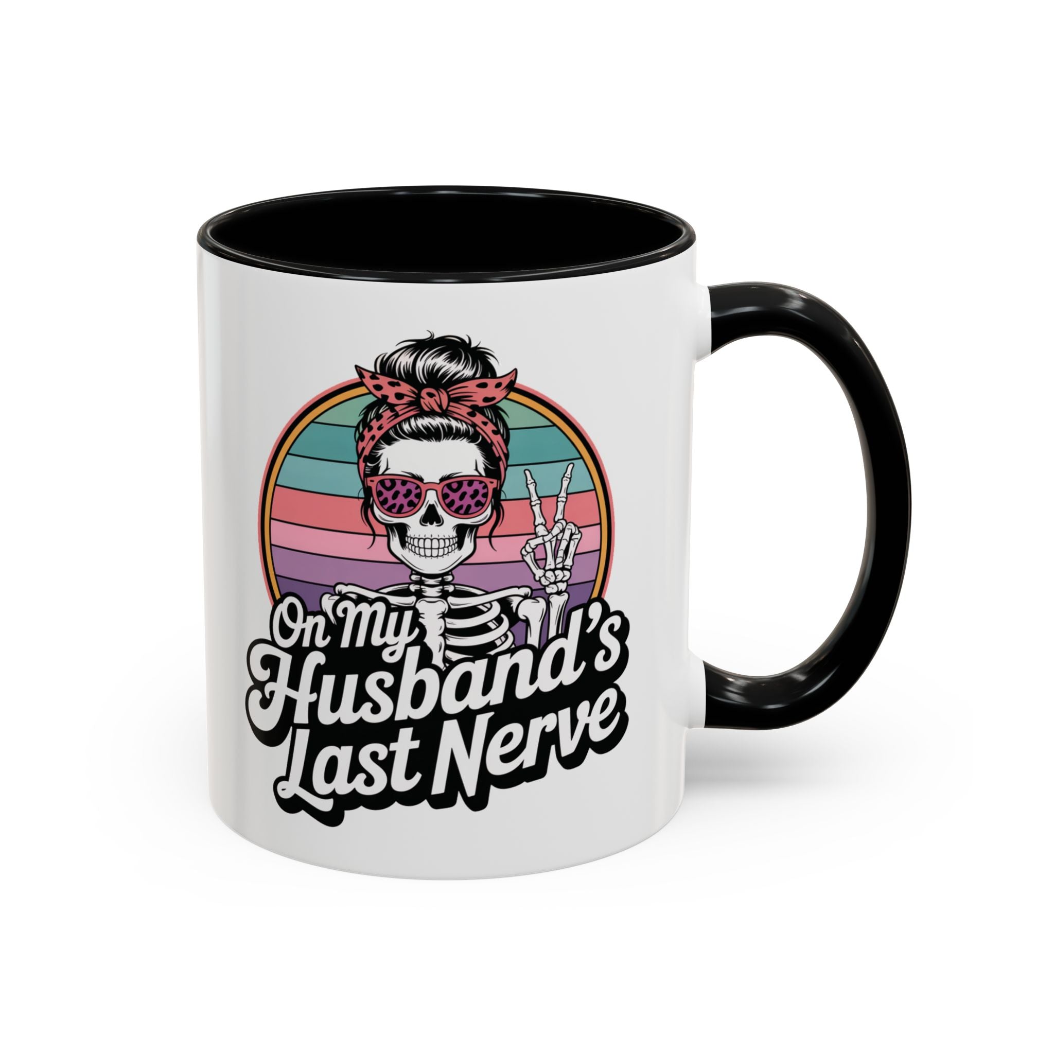 Humorous Accent Coffee Mug - Perfect Gift for Spouses, Funny Kitchenware, Unique Mug, Coffee Lover's Gift, Quirky Decor