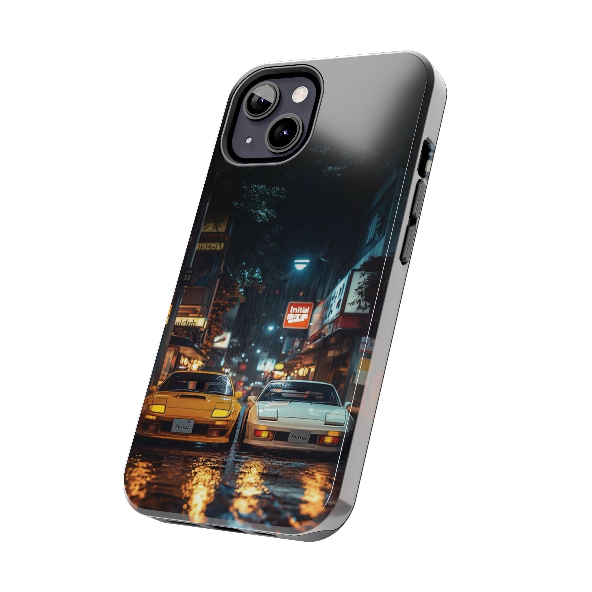 Night Cityscape Phone Cases, Urban Aesthetic Case, Tough Protection Case, Perfect Gift for Car Lovers, Ideal for Birthdays, Holidays