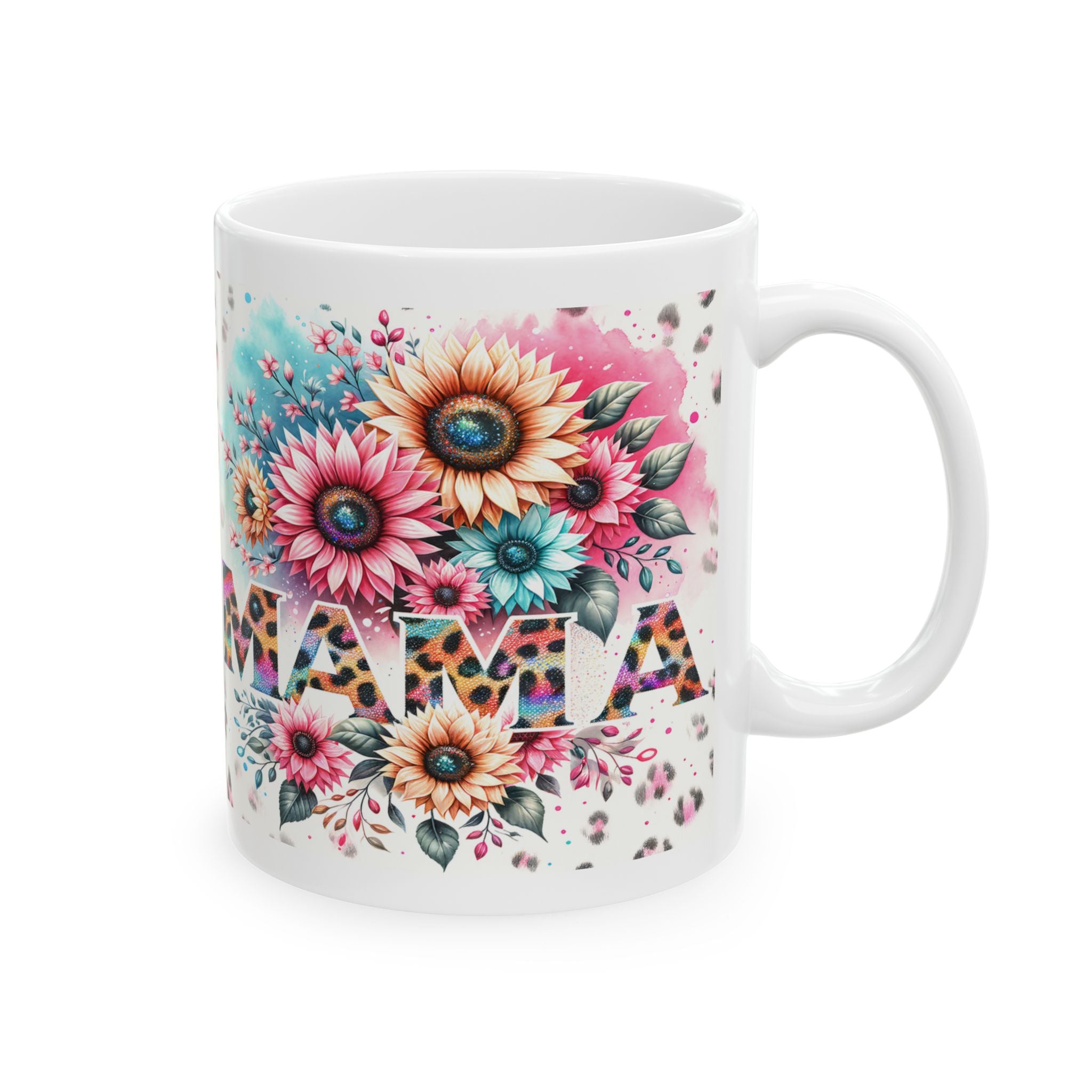 Floral Mama Mug - Perfect Gift for Mother's Day, Moms, Birthdays, Tea Lovers, Coffee Enthusiasts