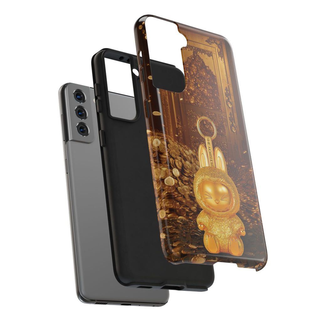 Luxurious Rabbit Phone Case, Golden Bunny Phone Cover, Tough Phone Cases, Cute Rabbit Holder, Unique Gift Idea, Stylish Mobile Protector