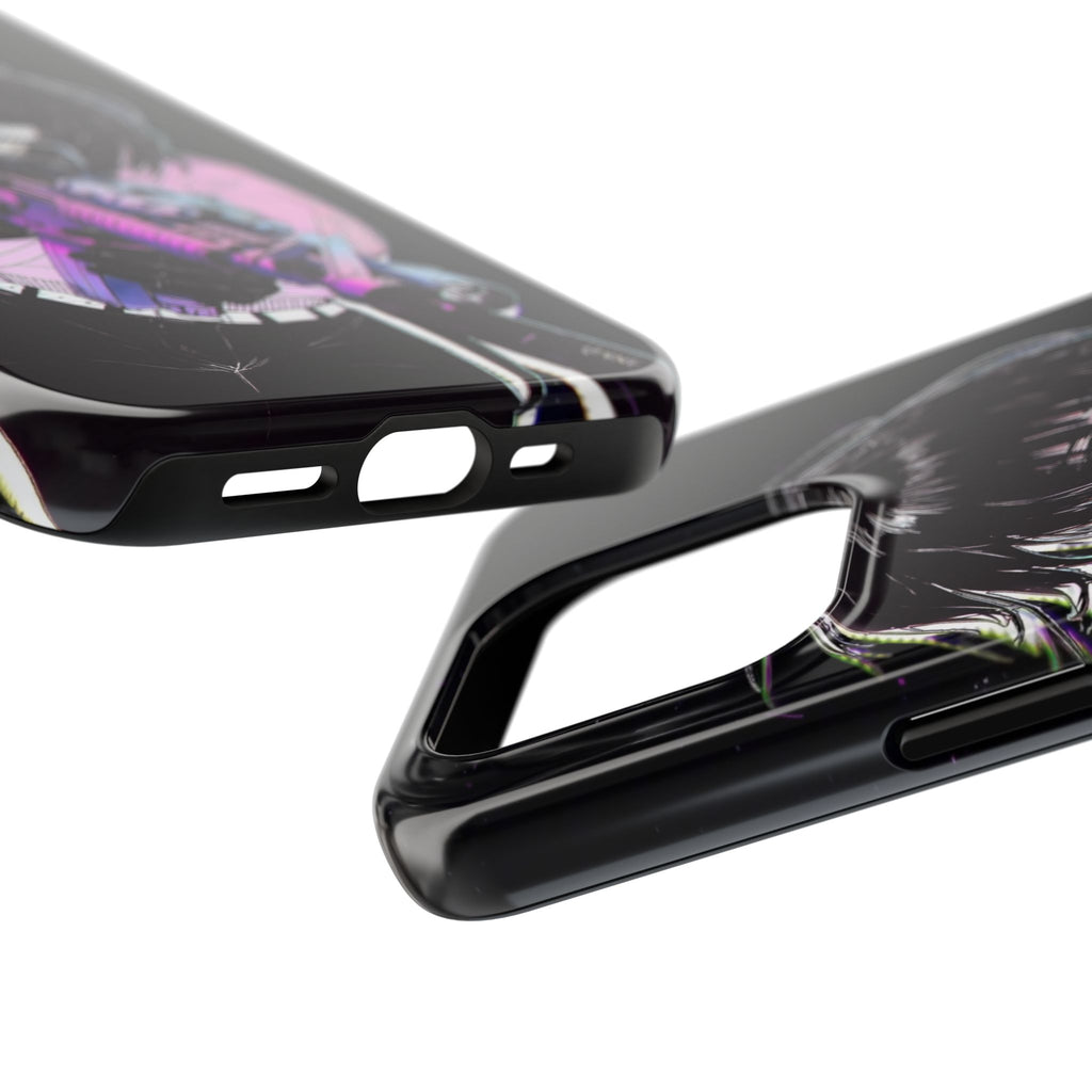 Anime-Style Tough Phone Cases with Edgy Designs, Perfect for Gamers, Cyberpunk Lovers, Gifts for Birthdays, Holidays, and Cosplay
