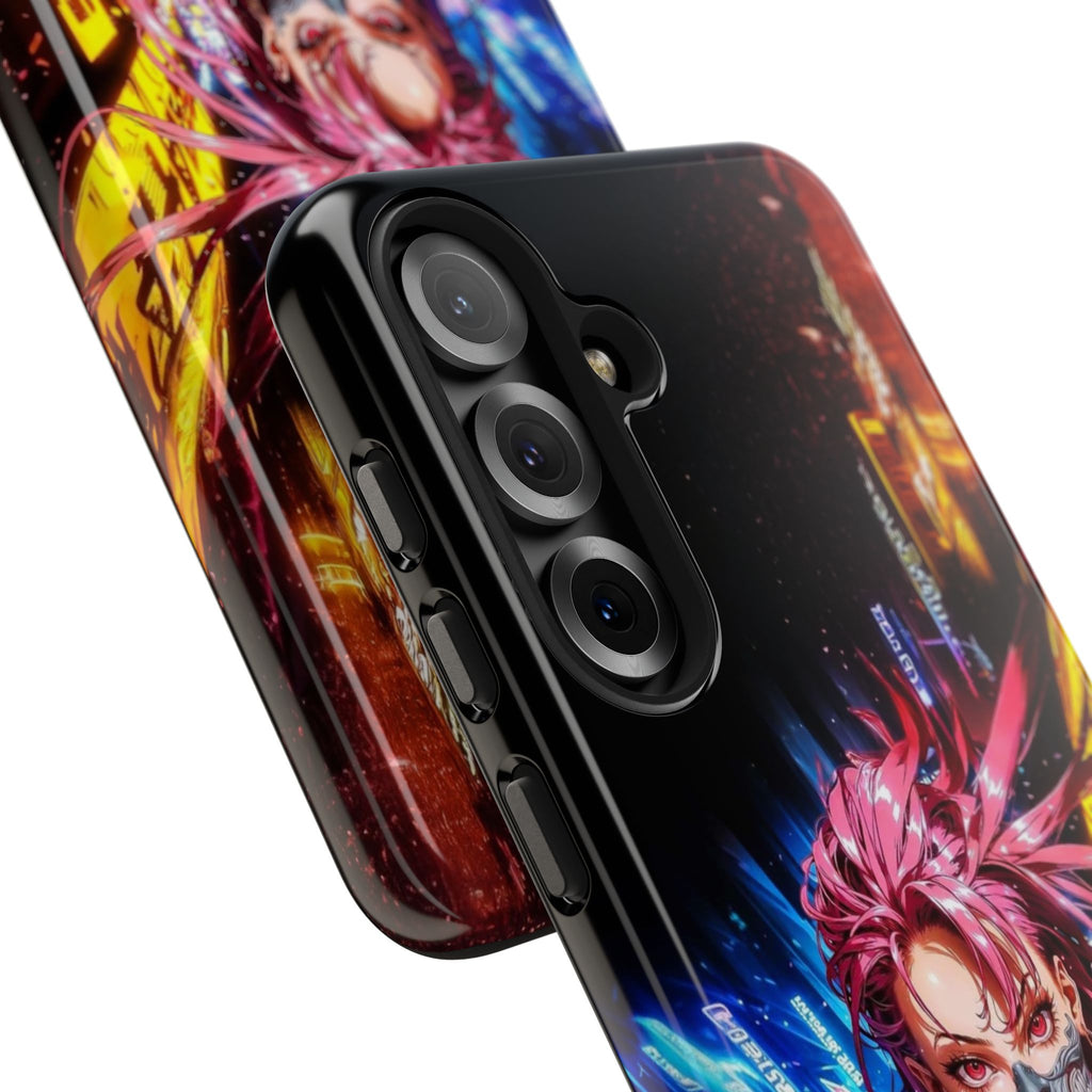 Vibrant Art Phone Case, Tough Phone Cases, Anime Phone Cover, Stylish Phone Protector, Unique Gift for Gamers, Colorful Accessory