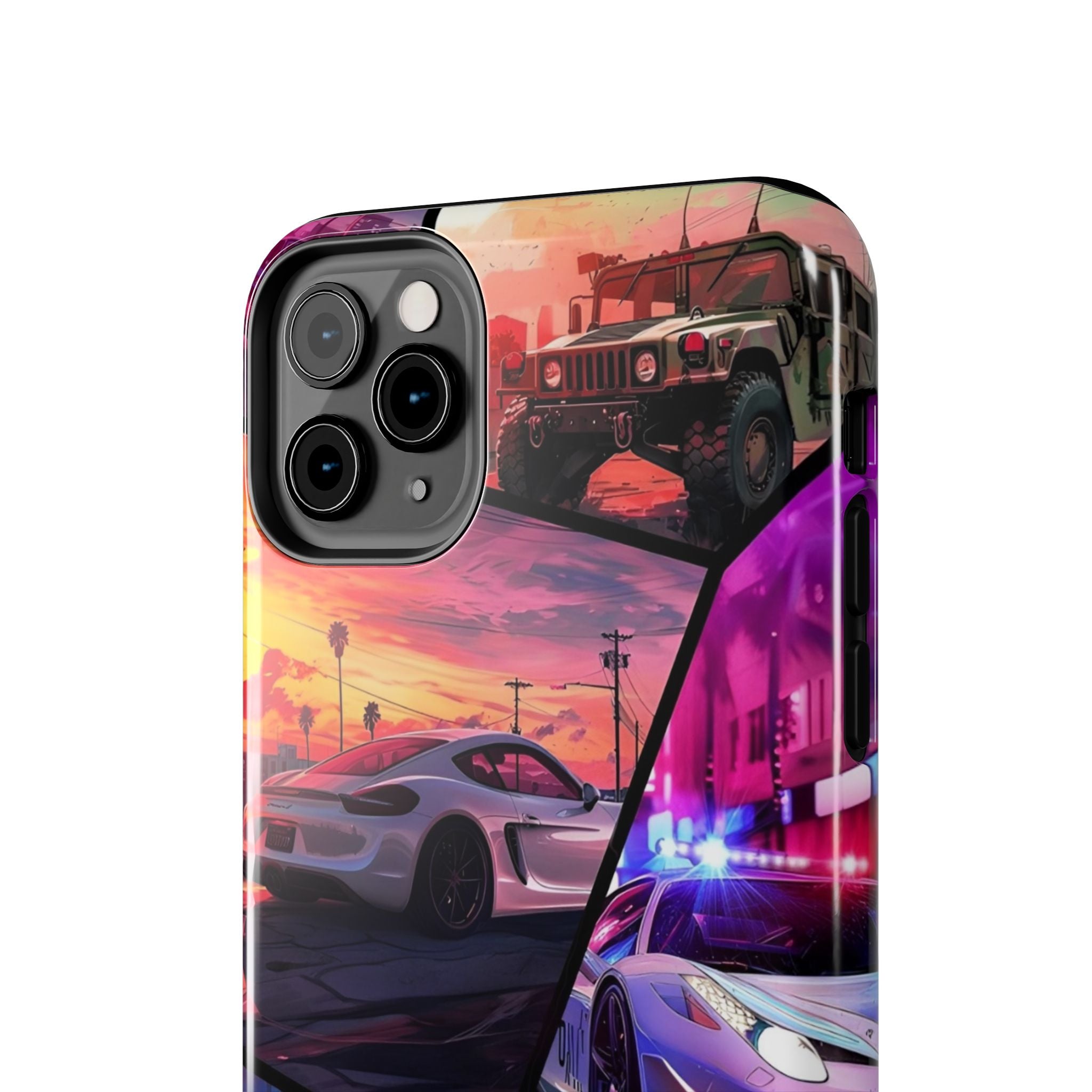 Vibrant Automotive Tough Phone Cases for Car Enthusiasts