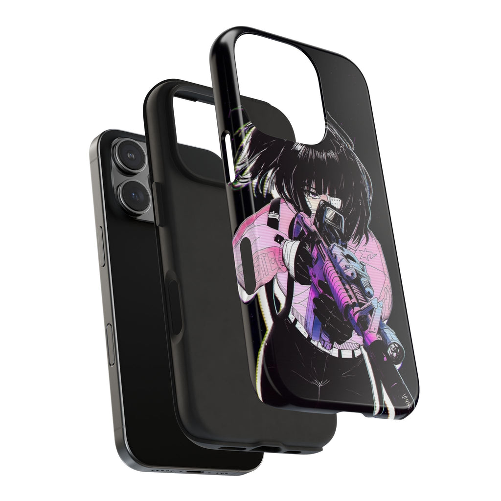Anime-Style Tough Phone Cases with Edgy Designs, Perfect for Gamers, Cyberpunk Lovers, Gifts for Birthdays, Holidays, and Cosplay