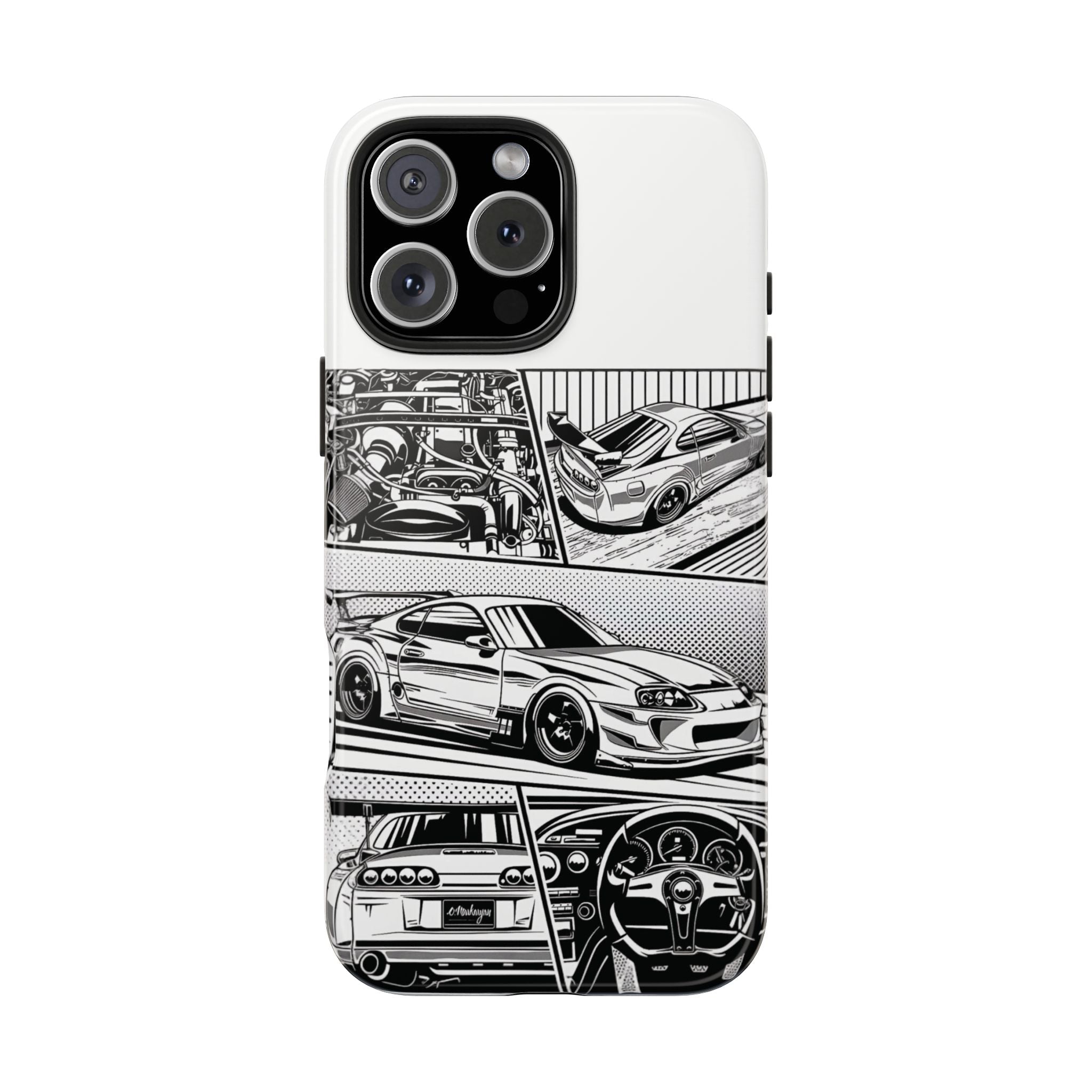 Racing Car Tough Phone Case - Durable Protection for Auto Enthusiasts
