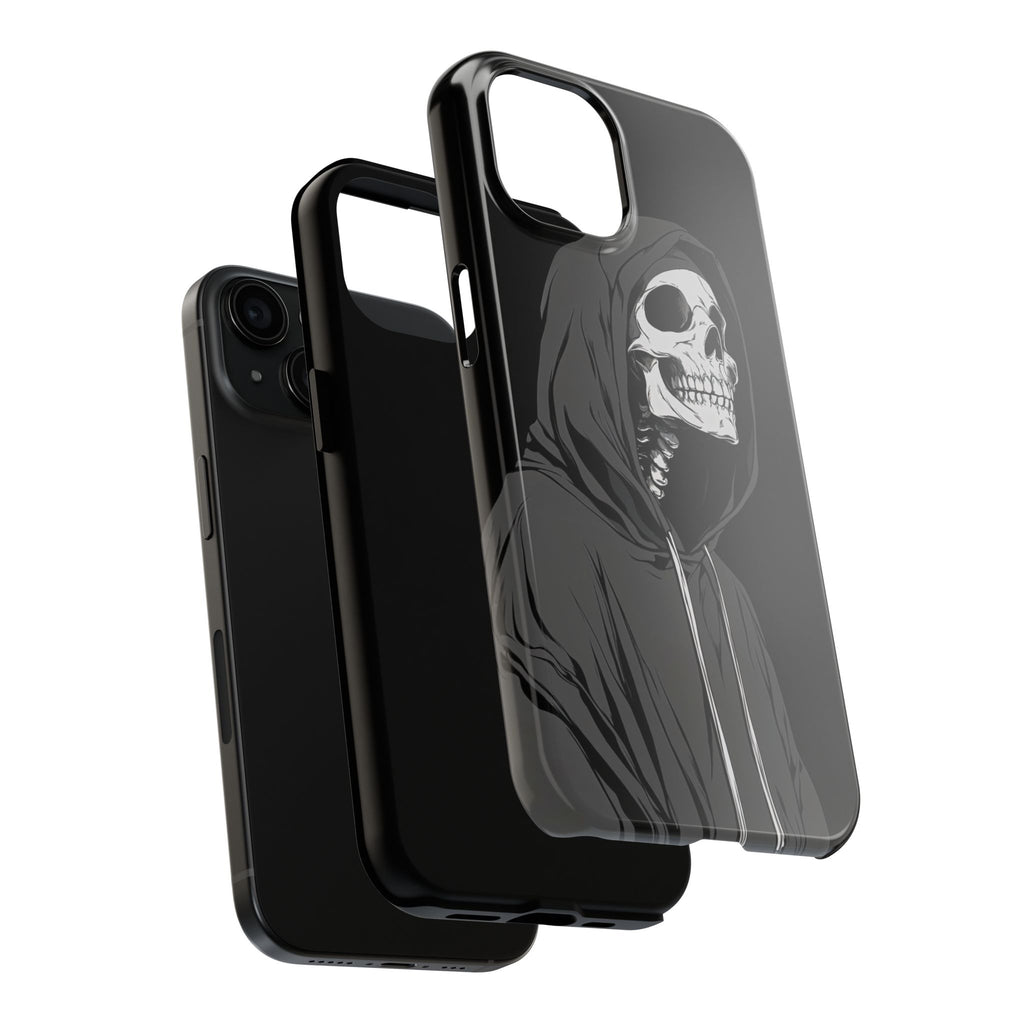 Edgy Skull Phone Cases, Protective Phone Cover, Goth Aesthetic, Halloween Decor, Unique Gift
