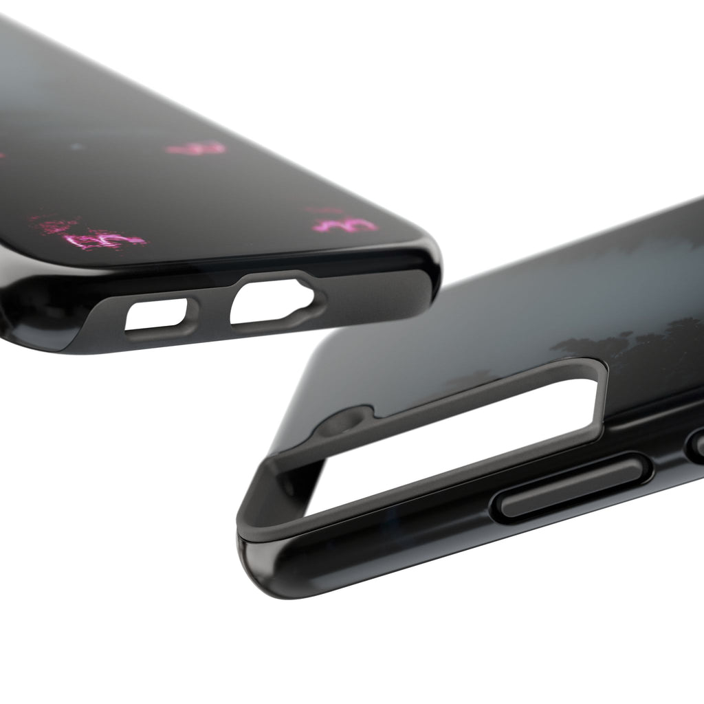 Tough Phone Case with Neon Car Design, Durable Smartphone Cover, Gift for Car Enthusiasts, Unique Accessory for Him, Perfect for Birthdays
