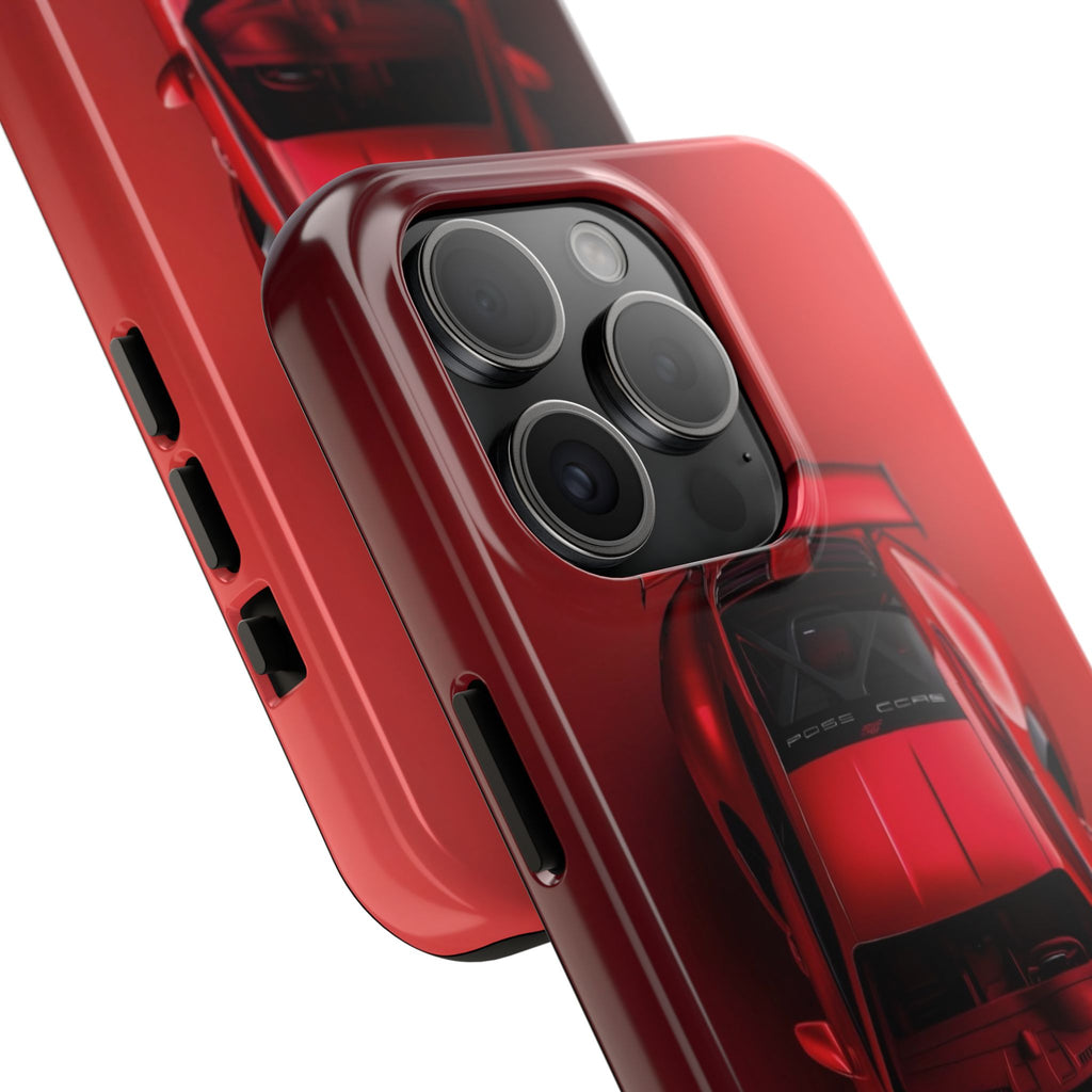 Sleek Sports Car Phone Cases for Automotive Enthusiasts, Durable Phone Covers, Car Lover Gifts, Stylish Tech Accessories, Red Racing Design