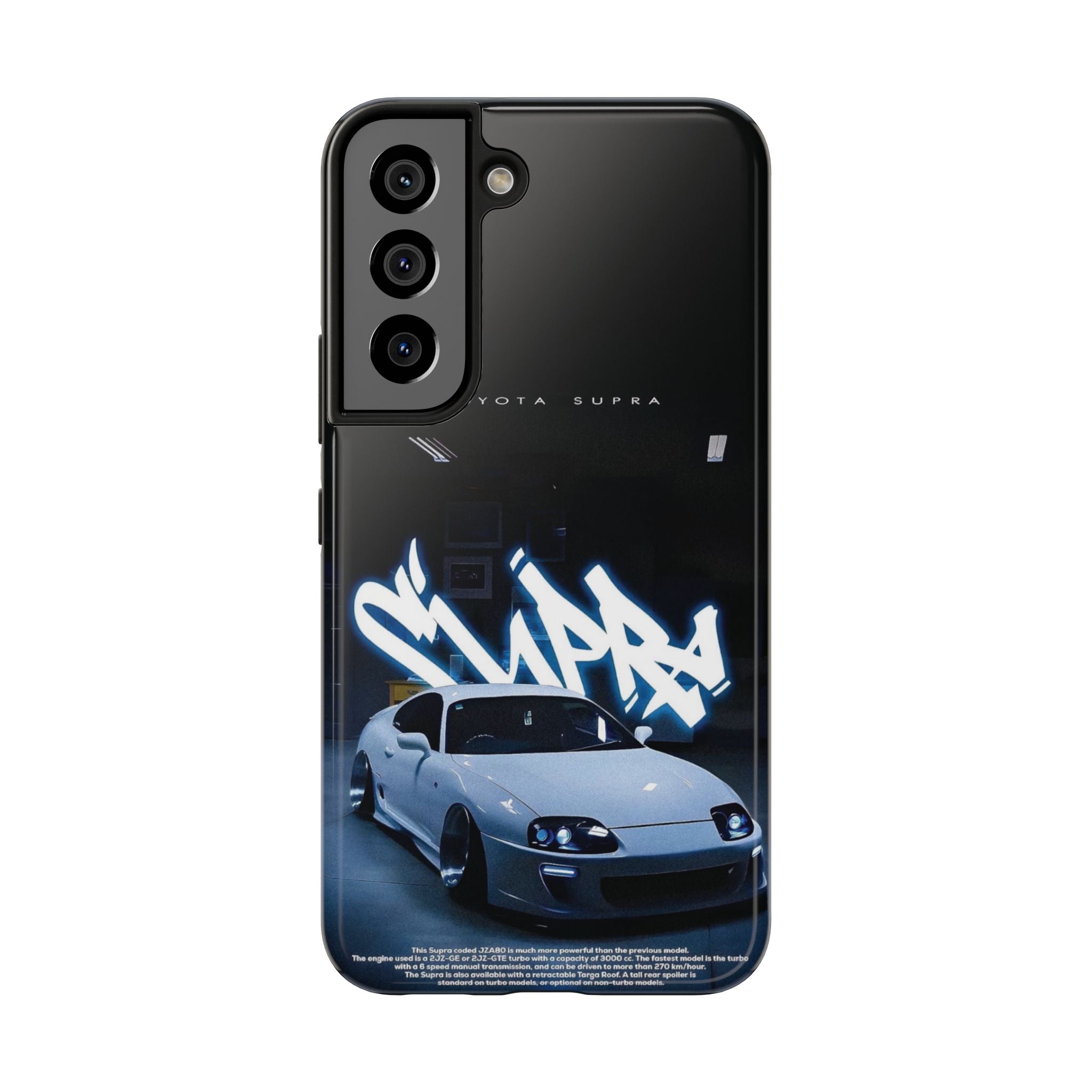 Toyota Supra Graffiti Phone Case - Tough & Stylish Protection for Car Enthusiasts