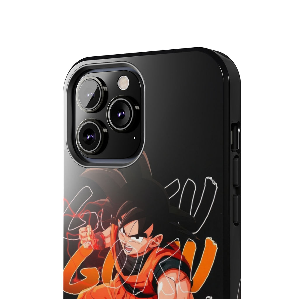 Anime Tough Phone Cases, Goku Strength Case, Durable Phone Cover, Gaming Phone Accessory, Cartoon Phone Case, Gift for Fans